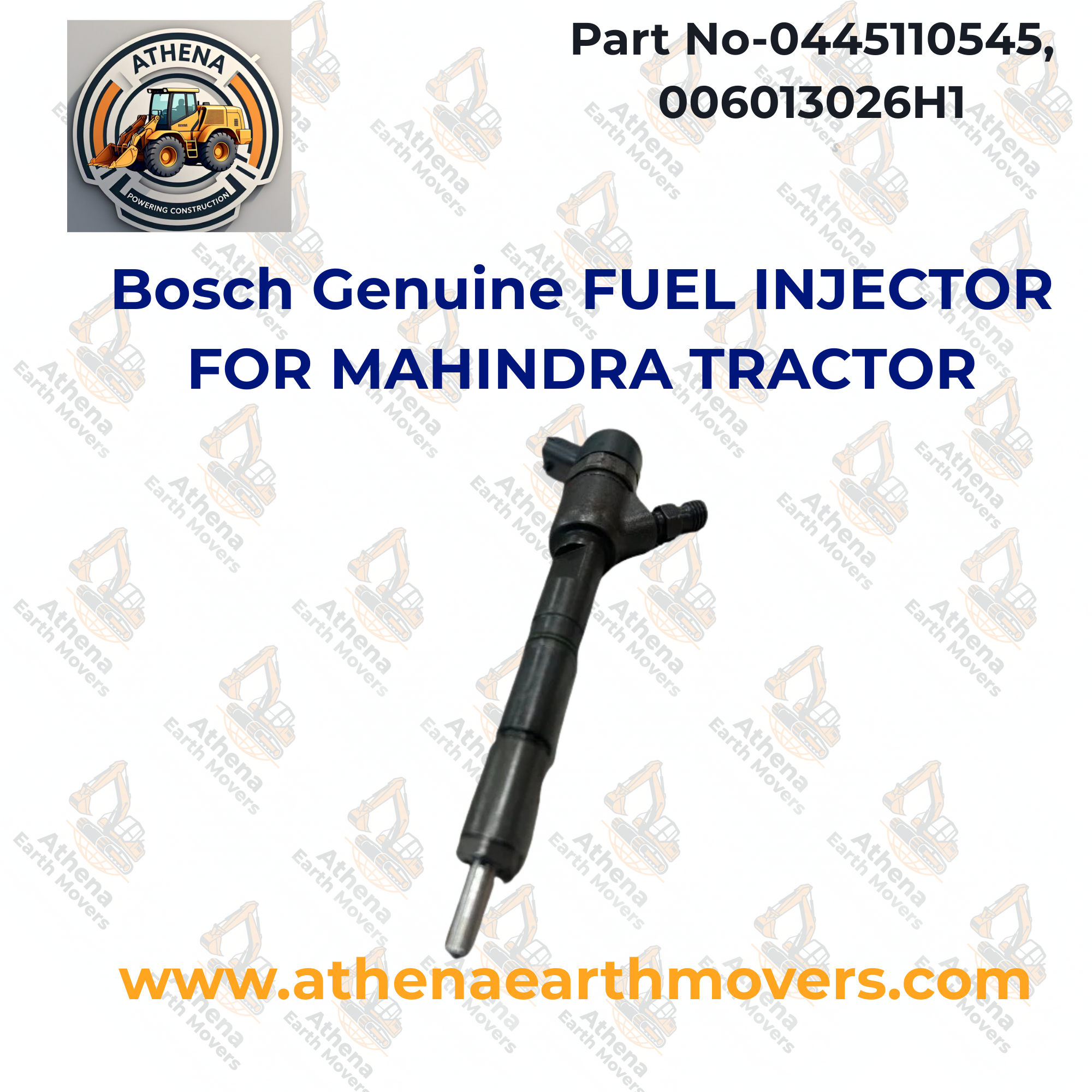 Bosch Genuine FUEL INJECTOR FOR MAHINDRA TRACTOR 0445110545, 006013026H1