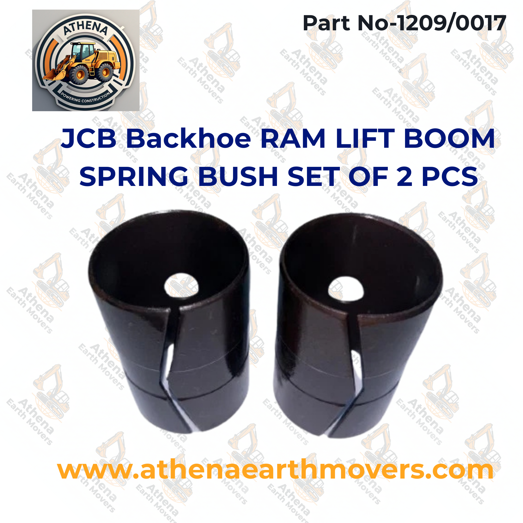 JCB Backhoe RAM LIFT BOOM SPRING BUSH SET OF 2 PCS. (PART NO. 1209/0017)