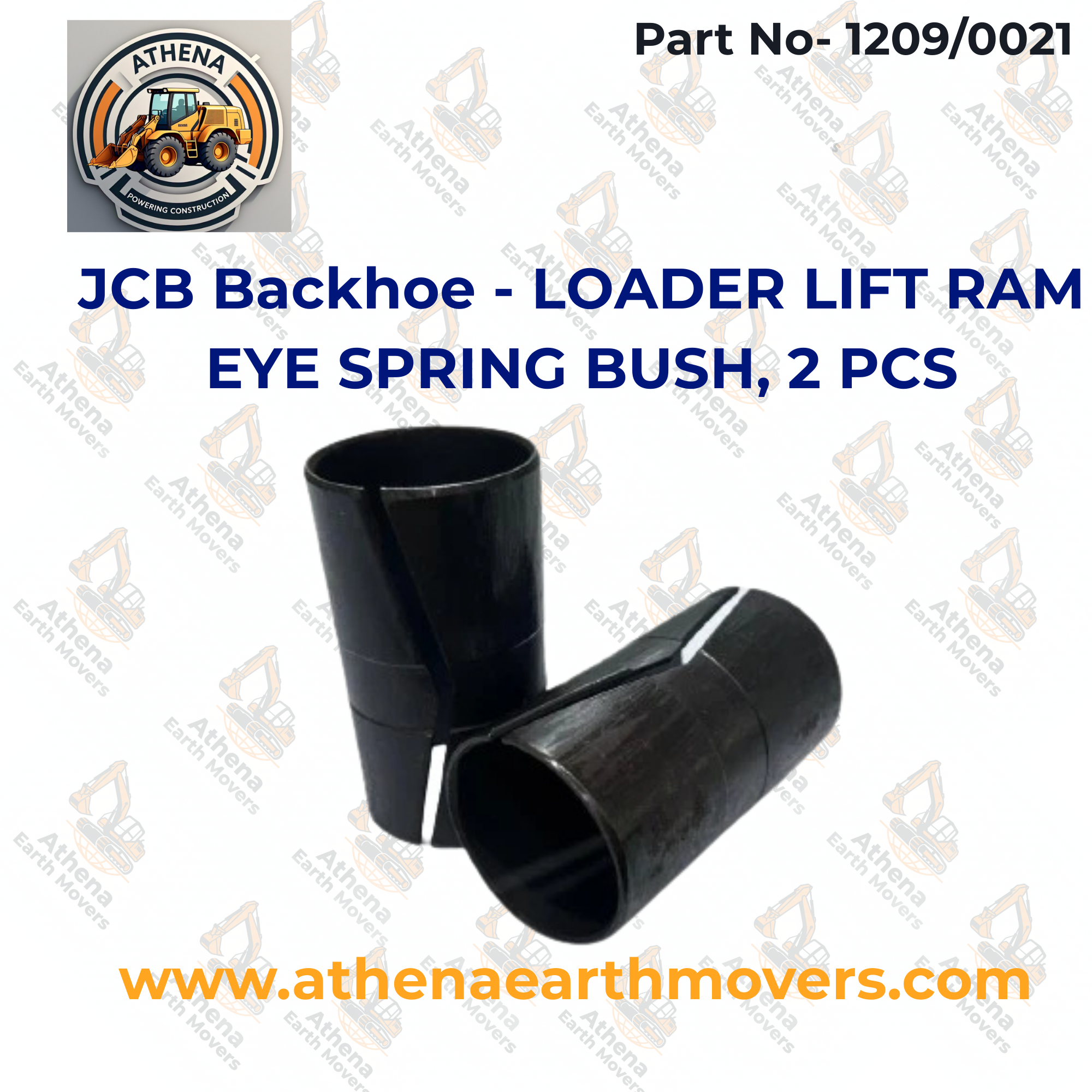 JCB Backhoe - LOADER LIFT RAM EYE SPRING BUSH, 2 PCS. (PART NO. 1209/0021)