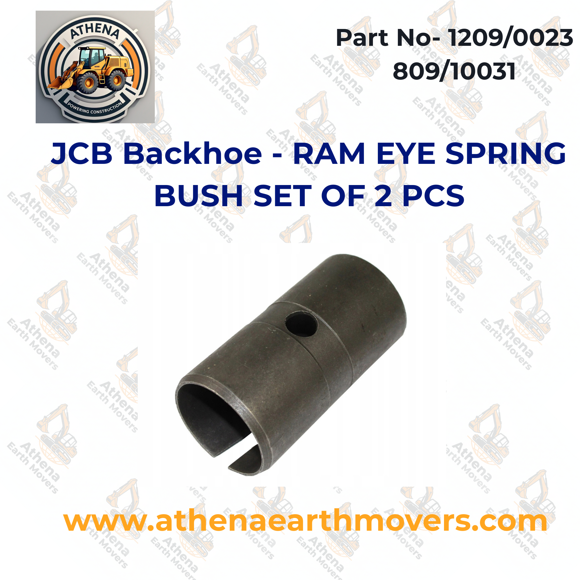 JCB Backhoe part RAM EYE SPRING BUSH SET OF 2 PCS (PART NO. 1209/0023 809/10031)