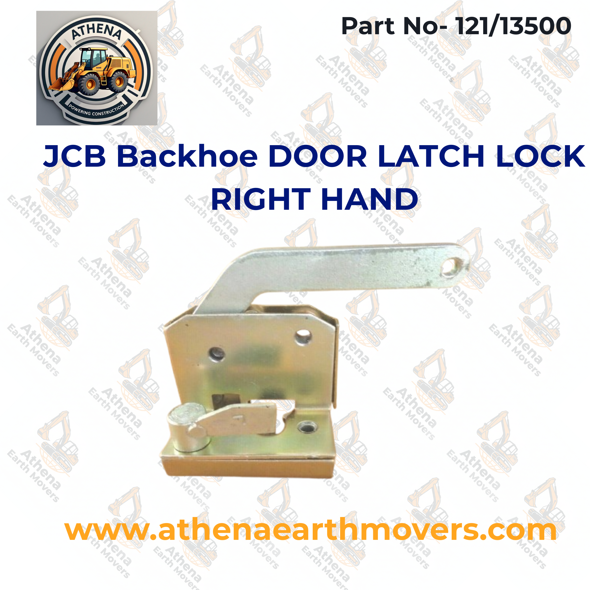 JCB Backhoe DOOR LATCH LOCK RIGHT HAND (PART NO. 121/13500)