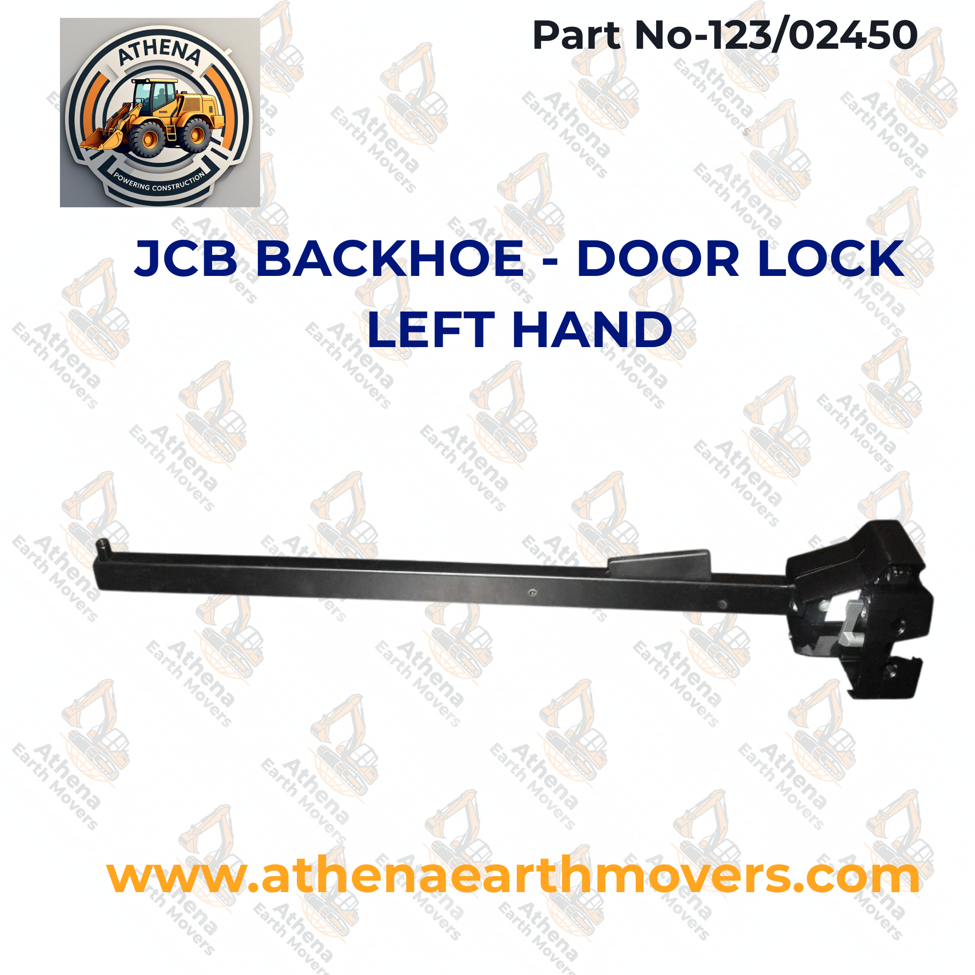JCB BACKHOE - DOOR LOCK LEFT HAND (PART NO. 123/02450)