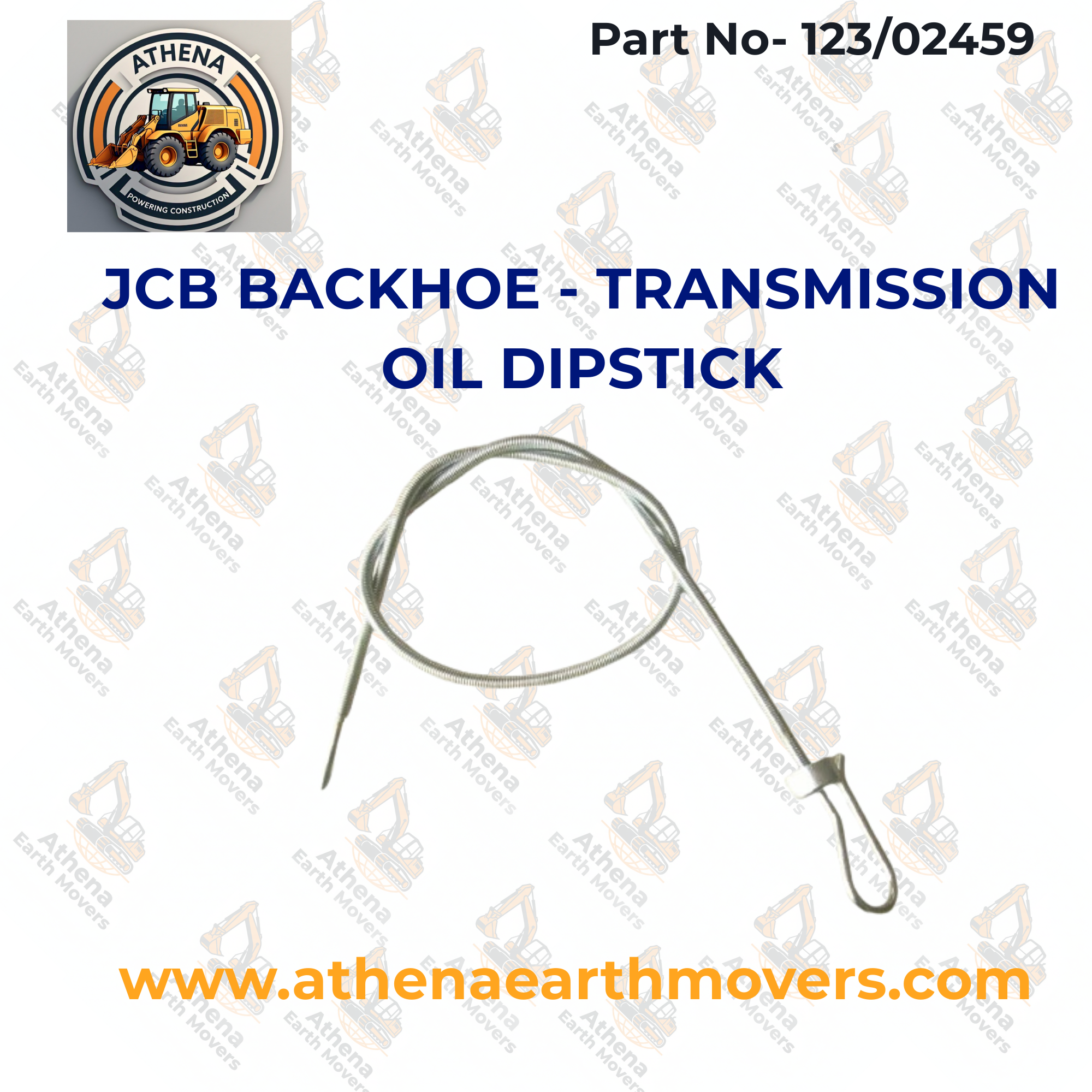 JCB BACKHOE - TRANSMISSION OIL DIPSTICK (PART NO. 123/02459)