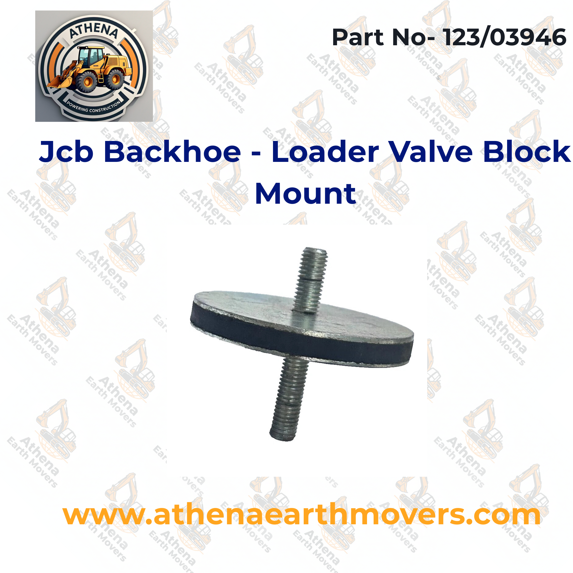Jcb Backhoe - Loader Valve Block Mount (Part No. 123/03946)