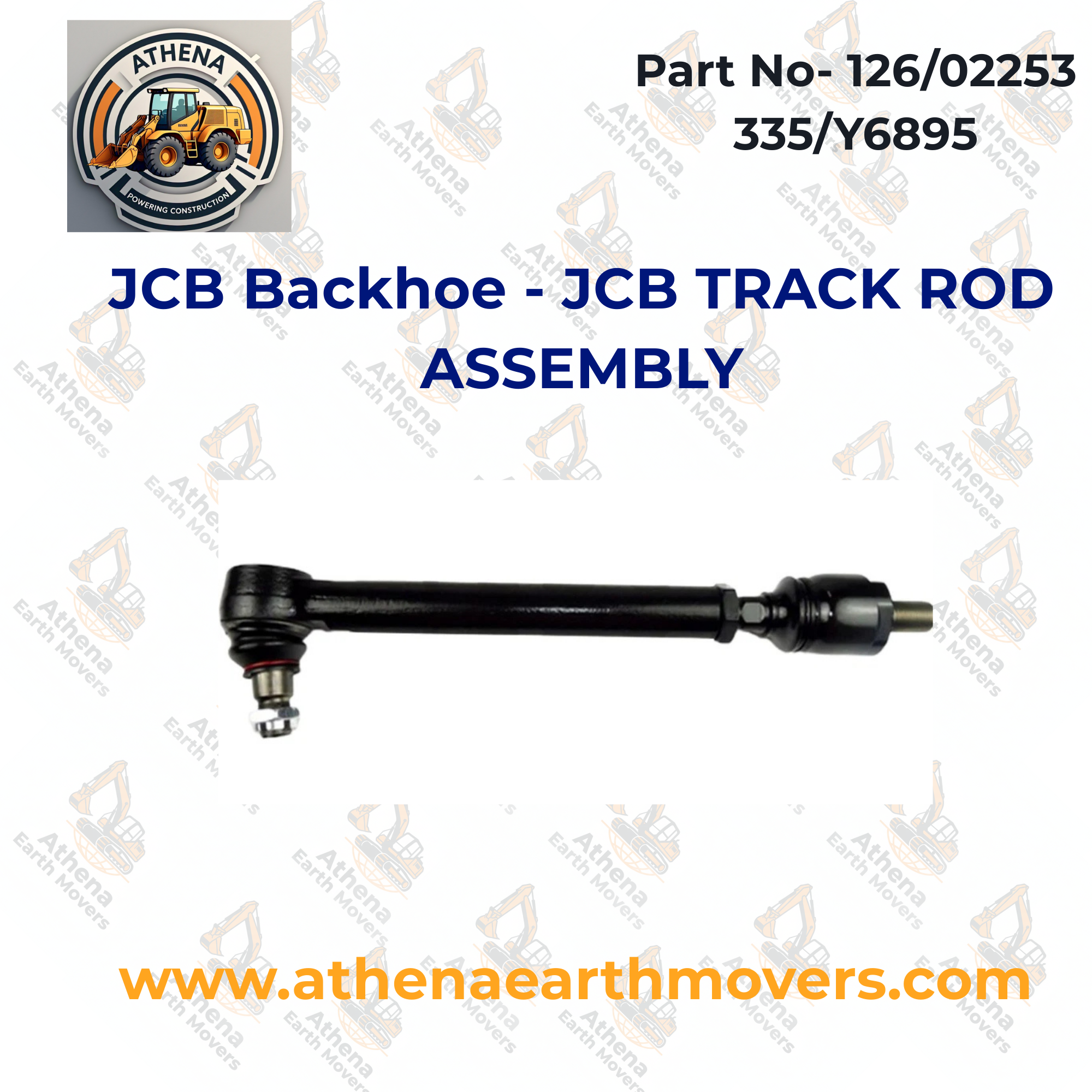 JCB Backhoe part JCB TRACK ROD ASSEMBLY (PART NO. 126/02253 335/Y6895)