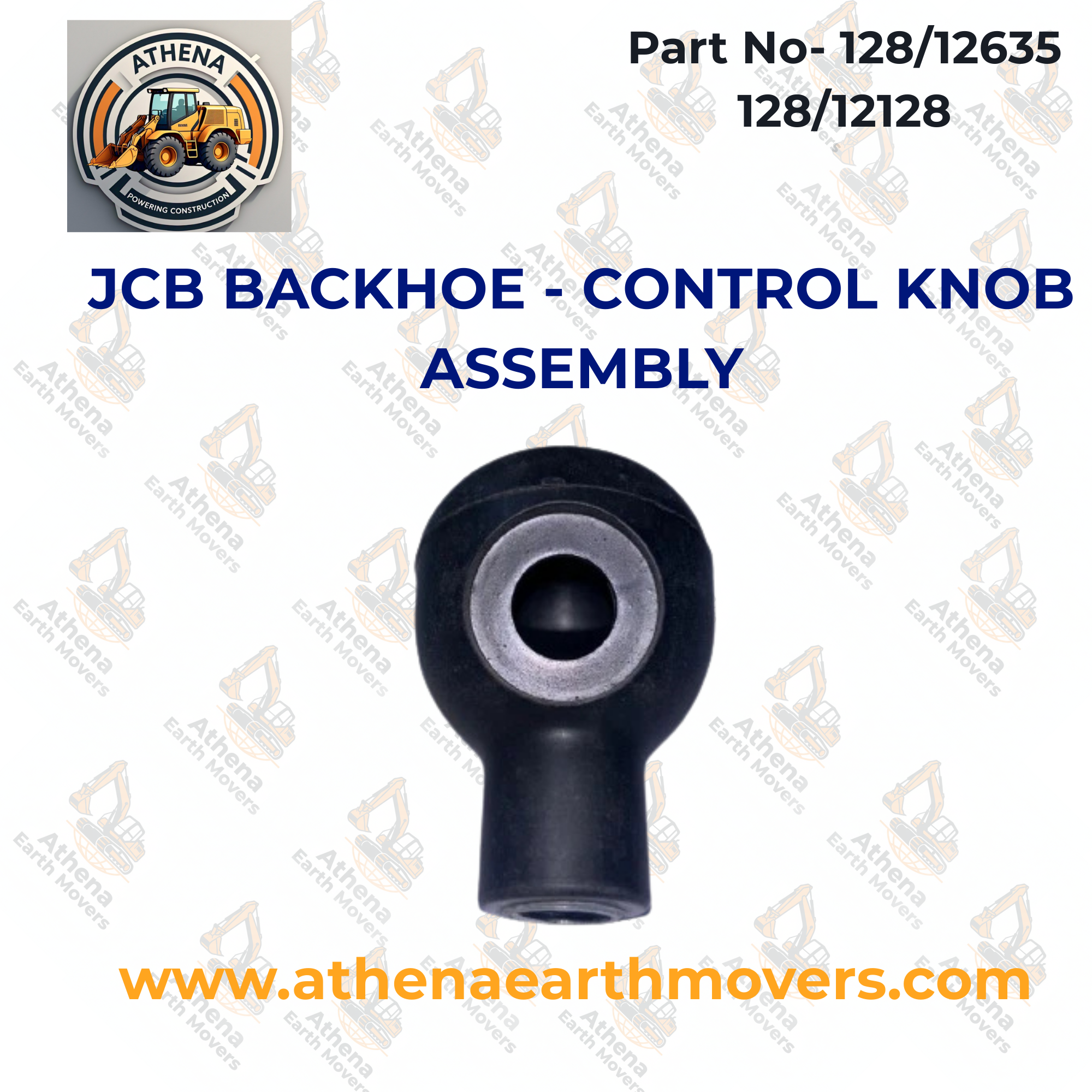 JCB BACKHOE - CONTROL KNOB ASSEMBLY (PART NO. 128/12635 128/12128)