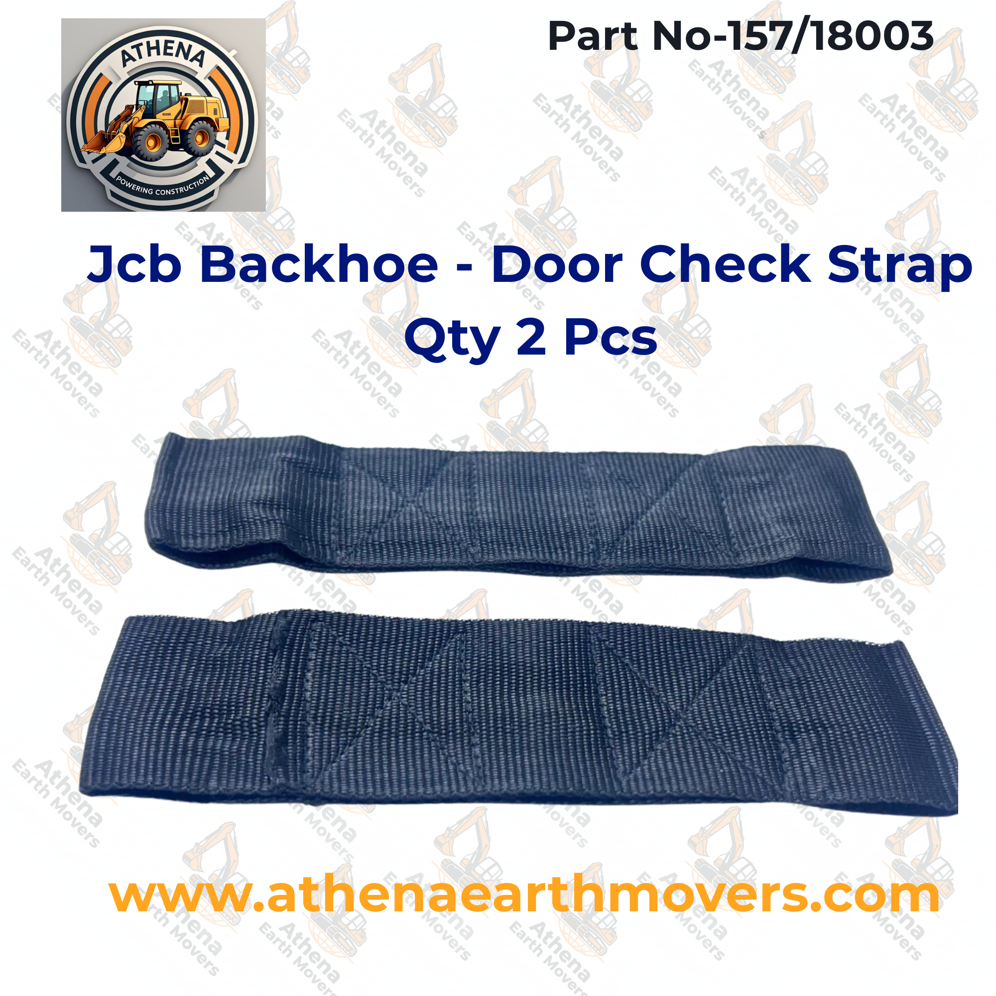 Jcb Backhoe - Door Check Strap Qty 2 Pcs Part No. 157/18003