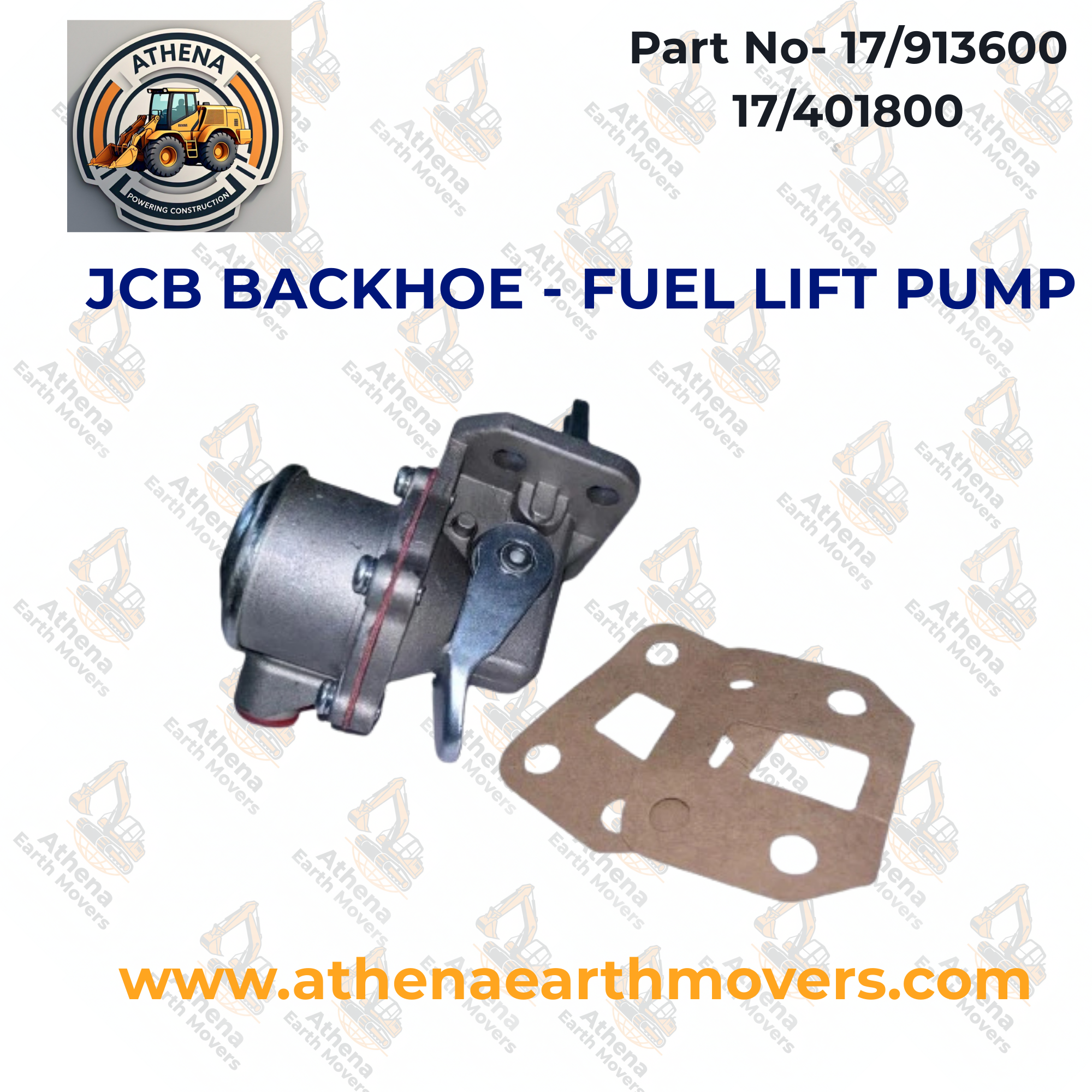 JCB BACKHOE - FUEL LIFT PUMP PART NO. 17/913600 17/401800)