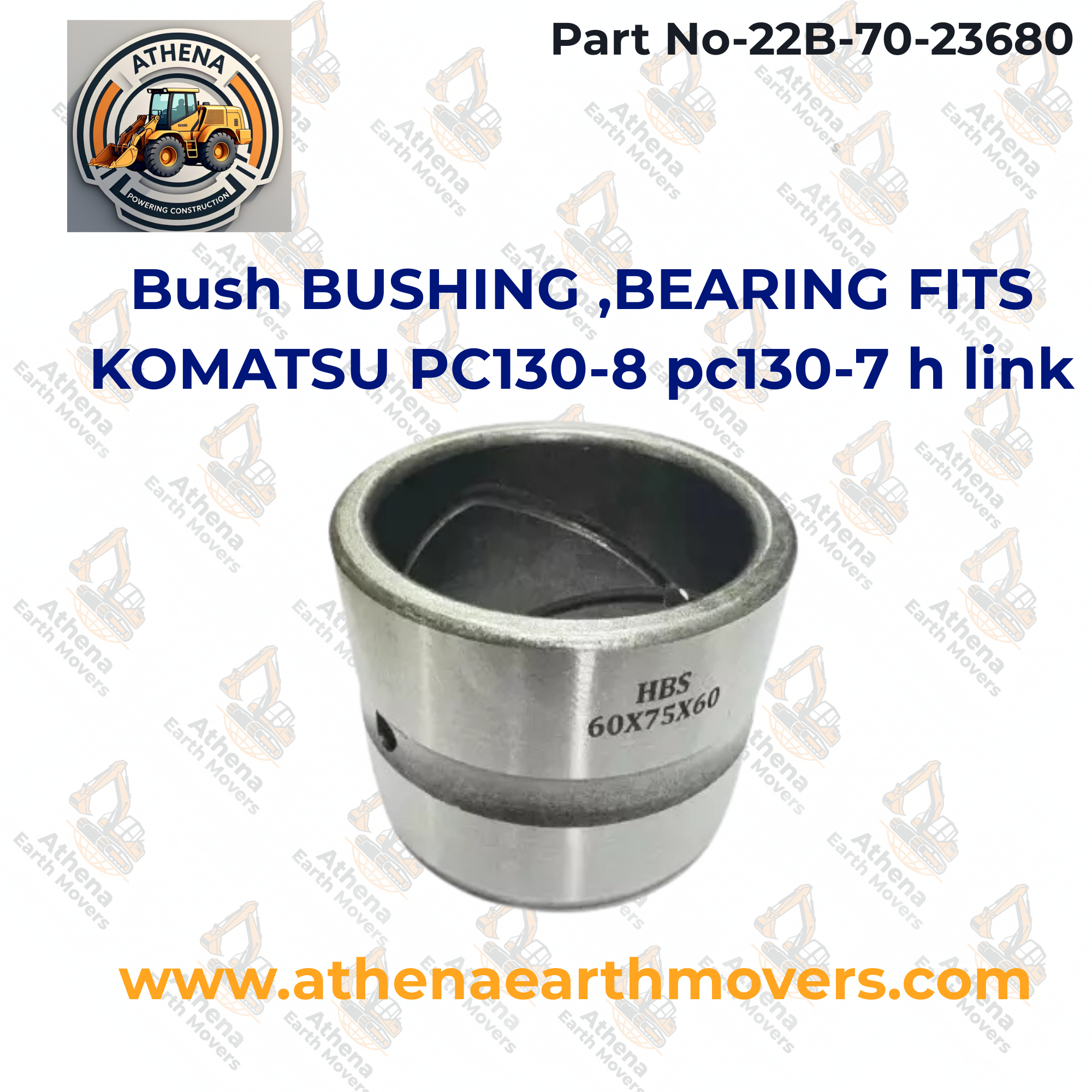 22B-70-23680 Bush BUSHING ,BEARING FITS KOMATSU PC130-8 pc130-7 h link