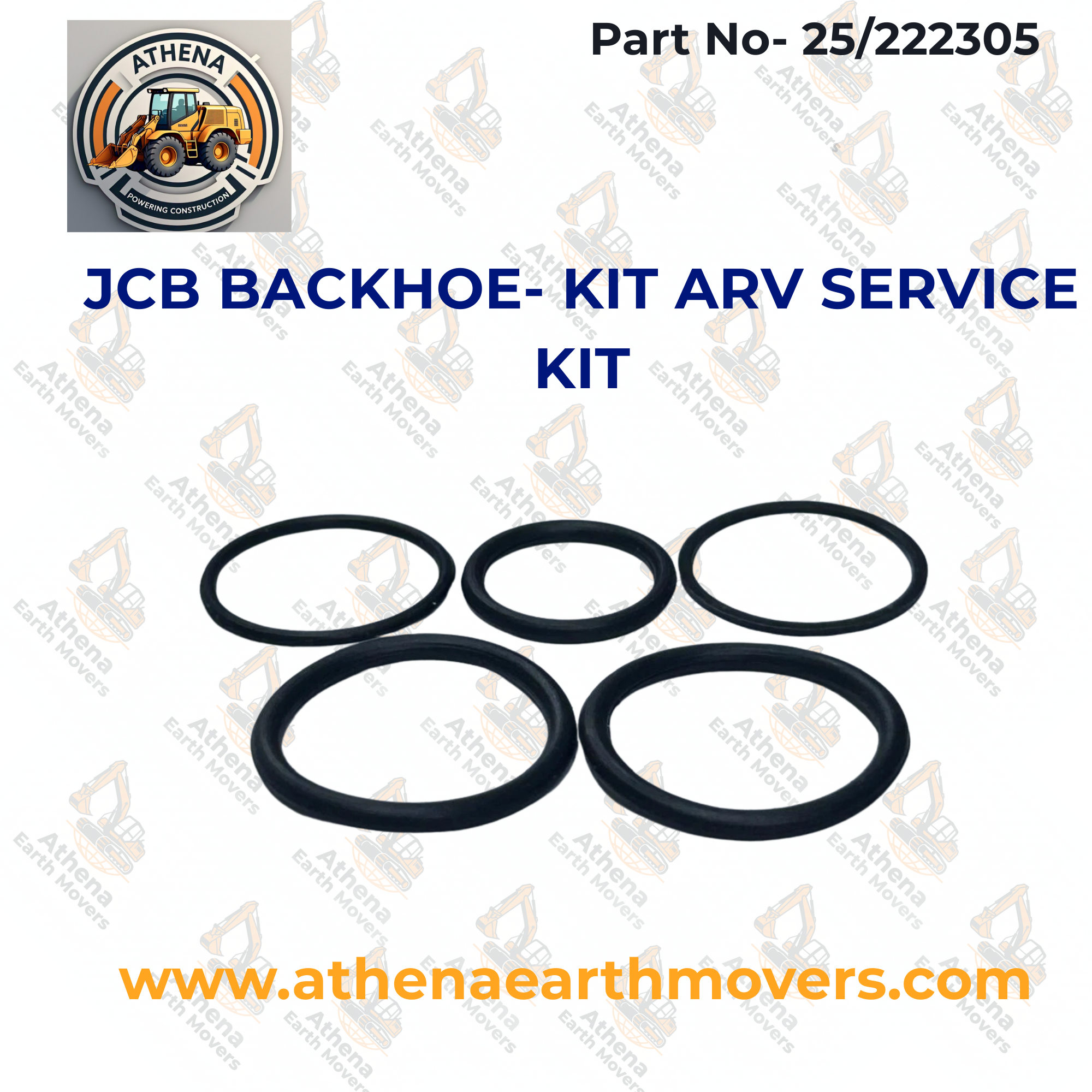 JCB BACKHOE- KIT ARV SERVICE KIT (PART NO. 25/222305)