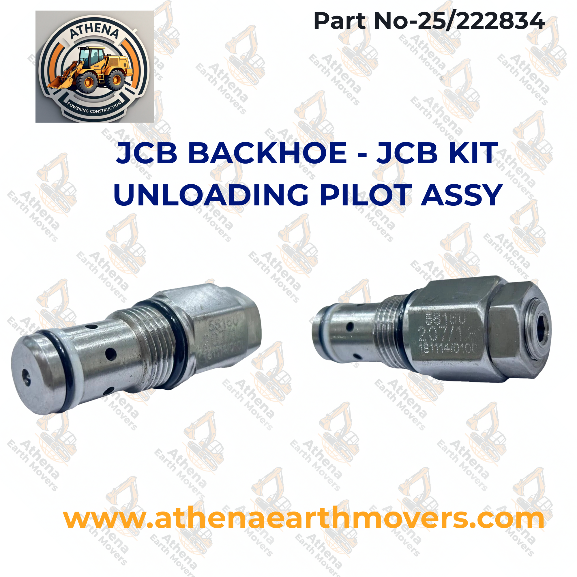 JCB BACKHOE - JCB KIT UNLOADING PILOT ASSY. (PART NO. 25/222834)