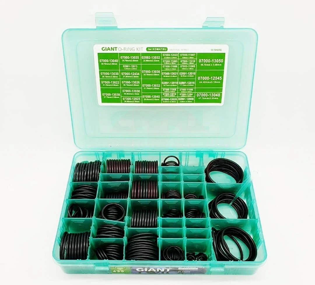 KOMATSU PARTS - GLAND MASTER O RING SEAL KIT, 435 PCS. NITRILE MATERIAL 90 SHORE