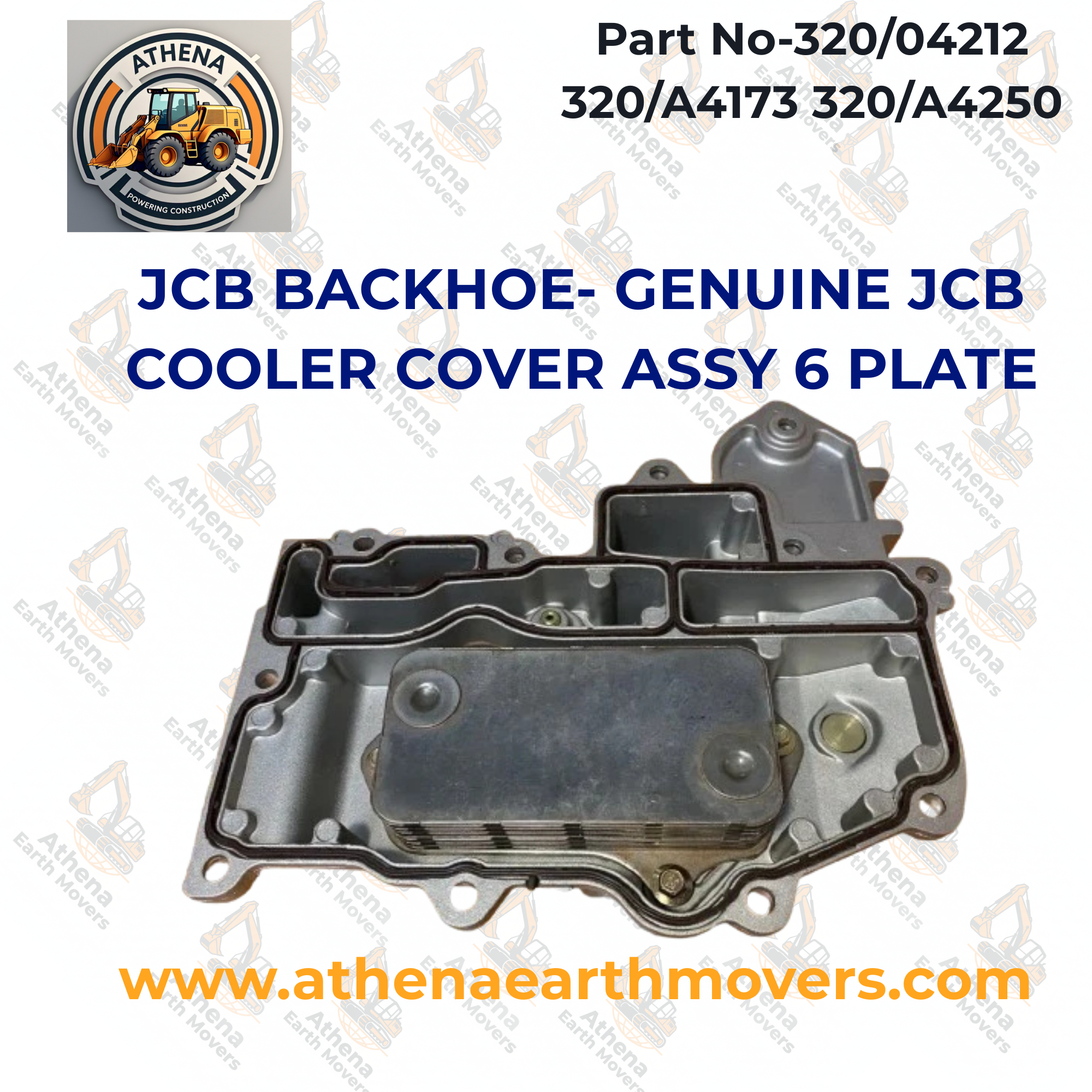JCB BACKHOE- GENUINE JCB COOLER COVER ASSY 6 PLATE 320/04212 320/A4173 320/A4250