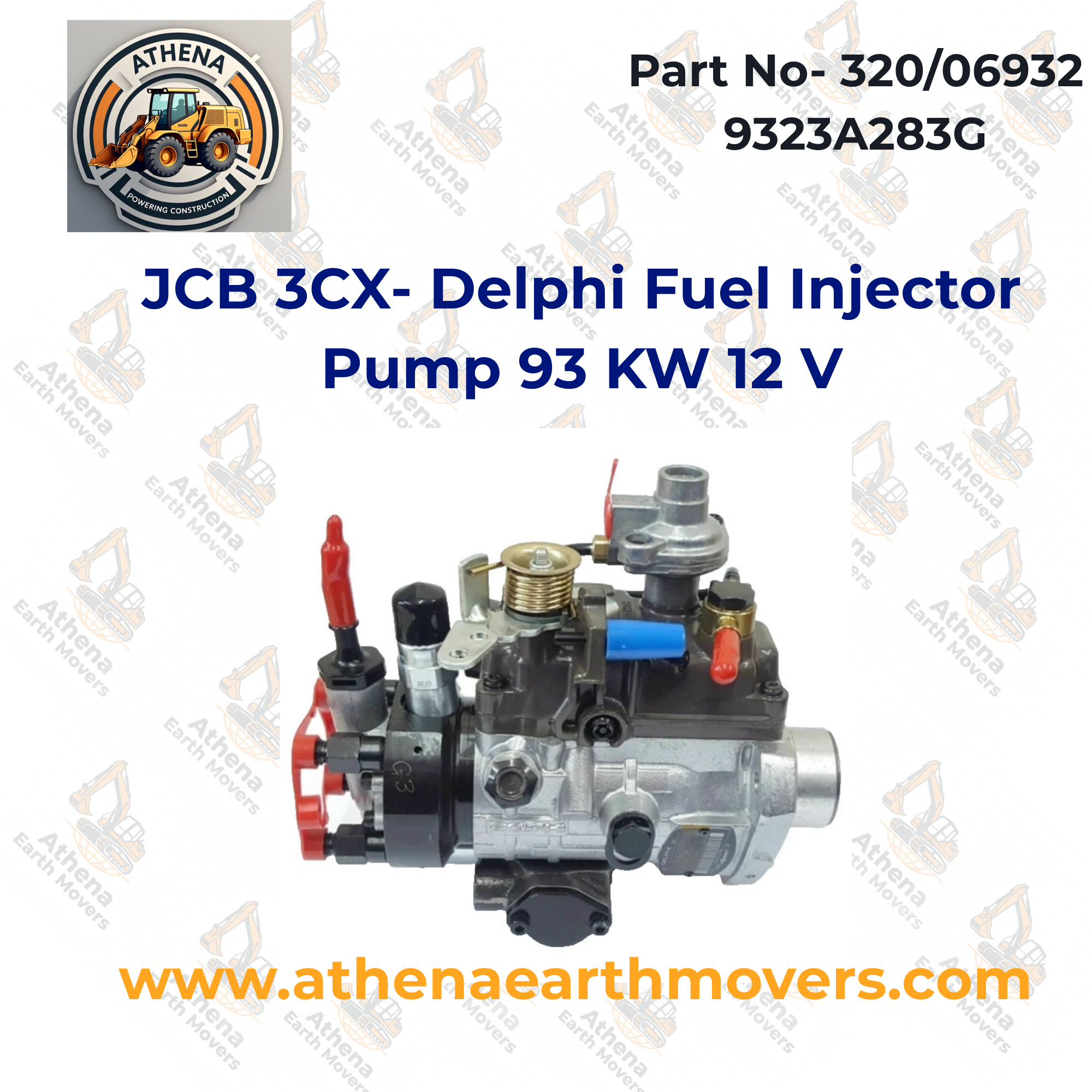 JCB 3CX- Delphi Fuel Injector Pump 93 KW 12 V (PART NO: 320/06932 9323A283G