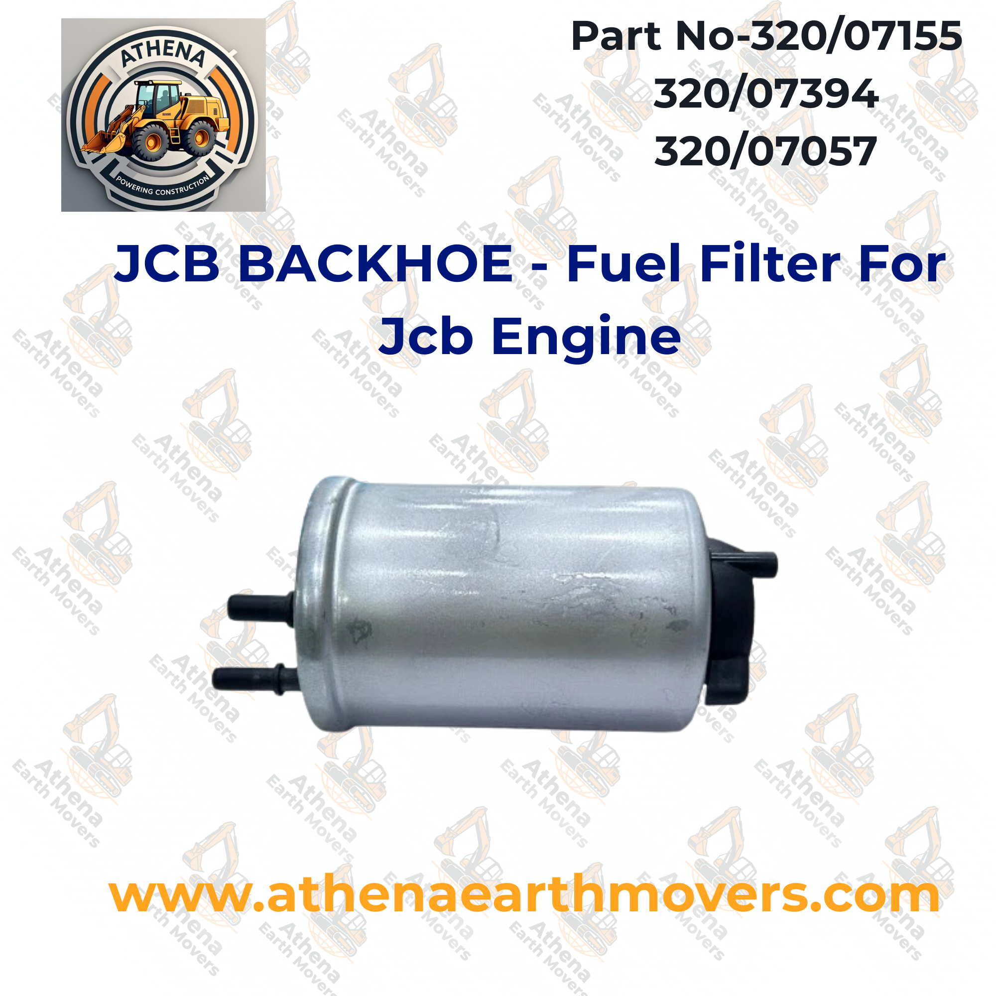 JCB BACKHOE - Fuel Filter For Jcb Engine Part No 320/07155 320/07394 320/07057