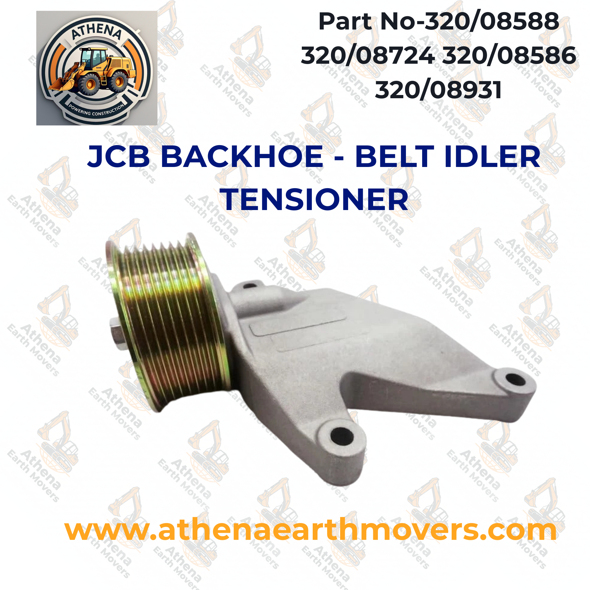JCB BACKHOE - BELT IDLER TENSIONER (320/08588 320/08724 320/08586 320/08931)
