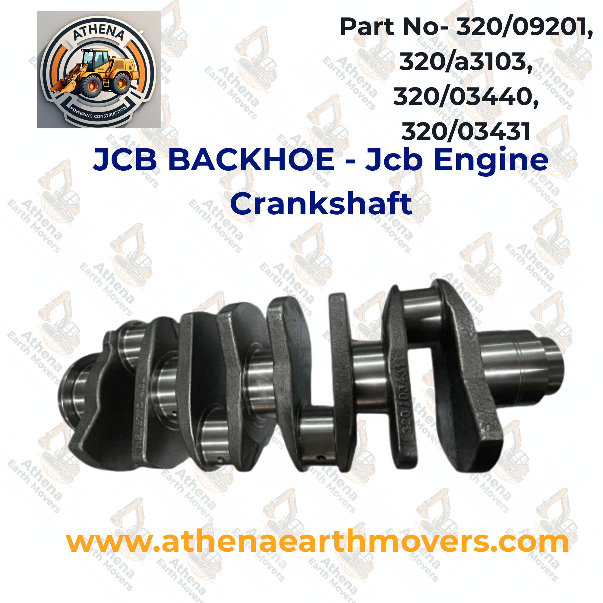 JCB BACKHOE - Jcb Engine Crankshaft (320/09201, 320/a3103, 320/03440, 320/03431)