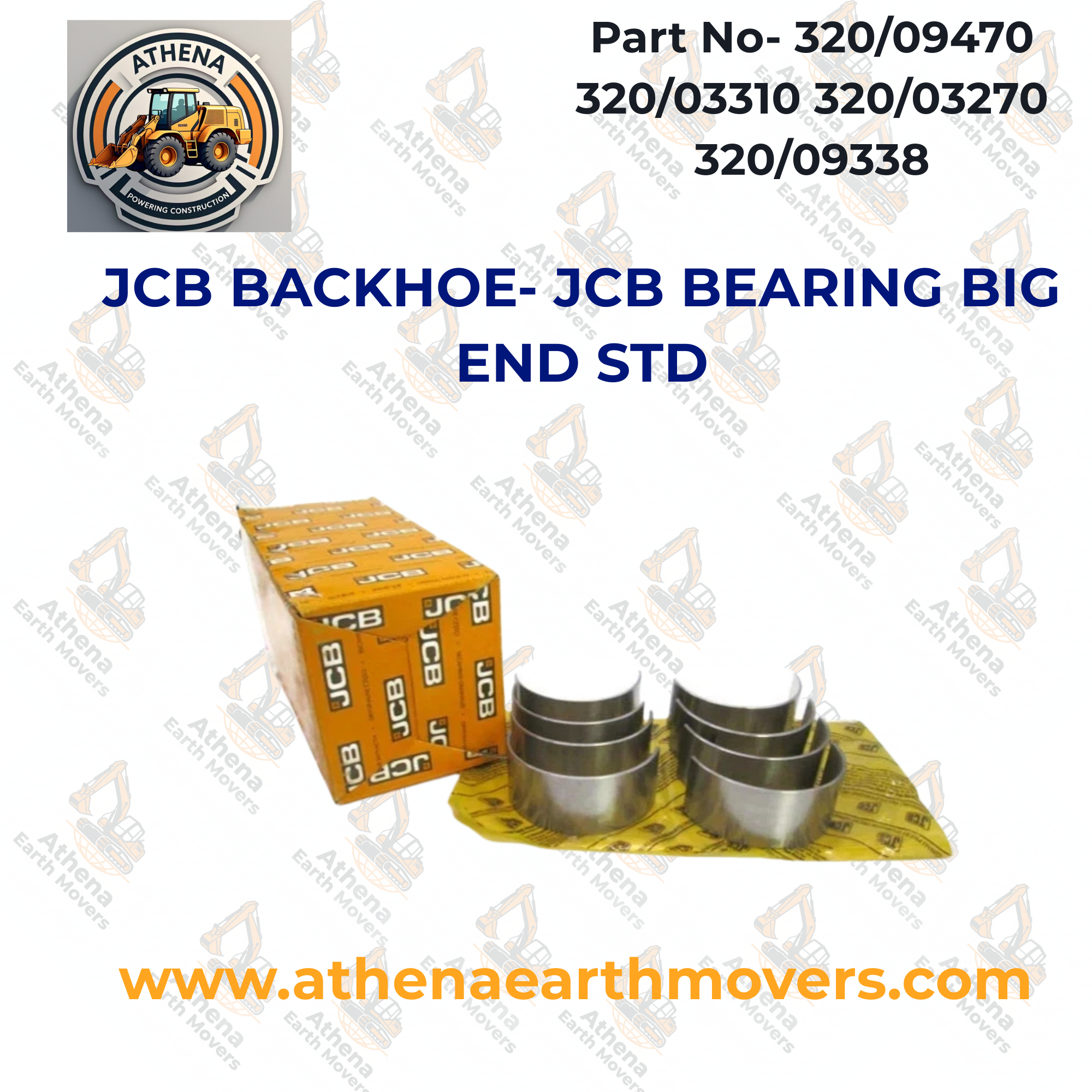 JCB BACKHOE- JCB BEARING BIG END STD. (320/09470 320/03310 320/03270 320/09338)