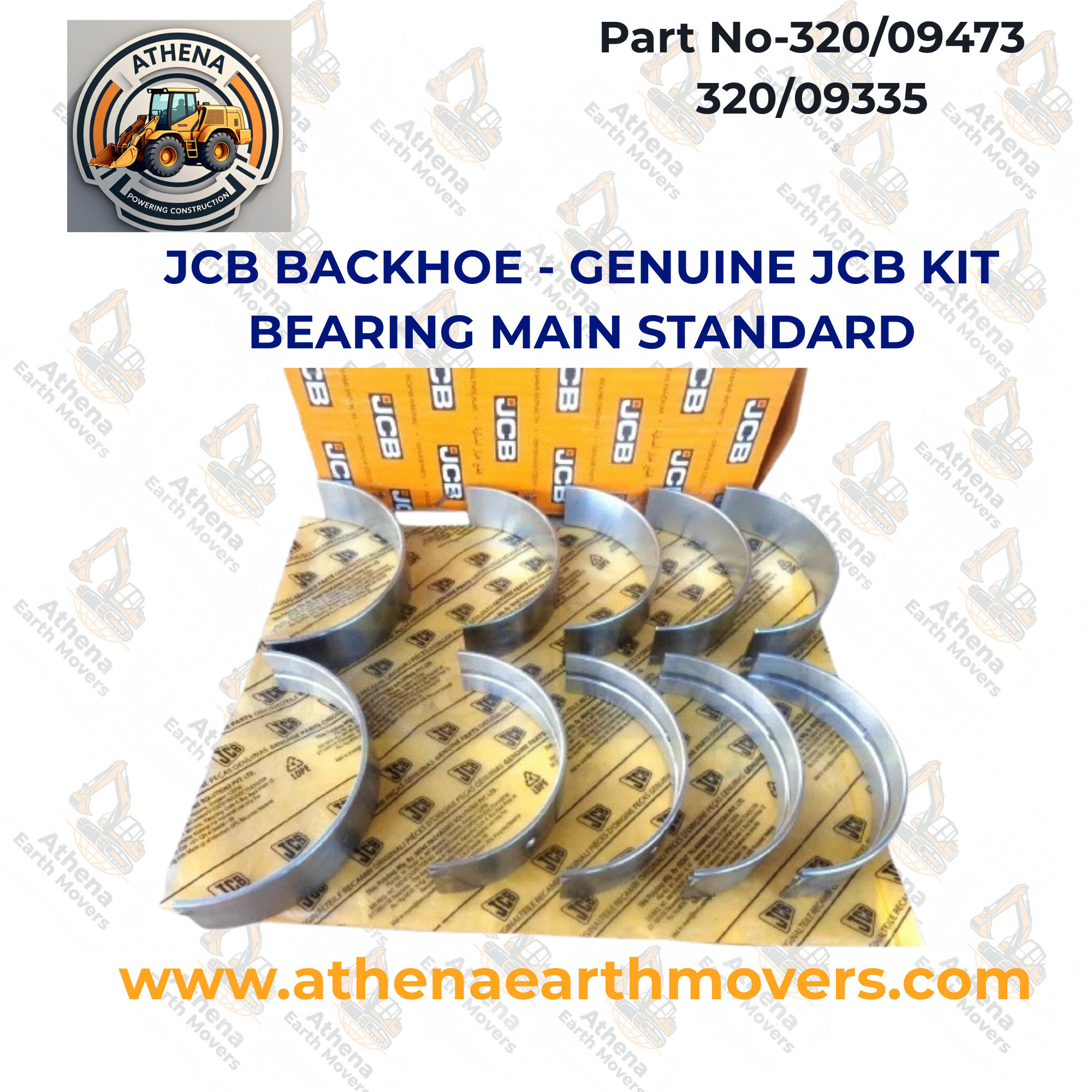 JCB BACKHOE - GENUINE JCB KIT BEARING MAIN STANDARD (PART # 320/09473 320/09335)