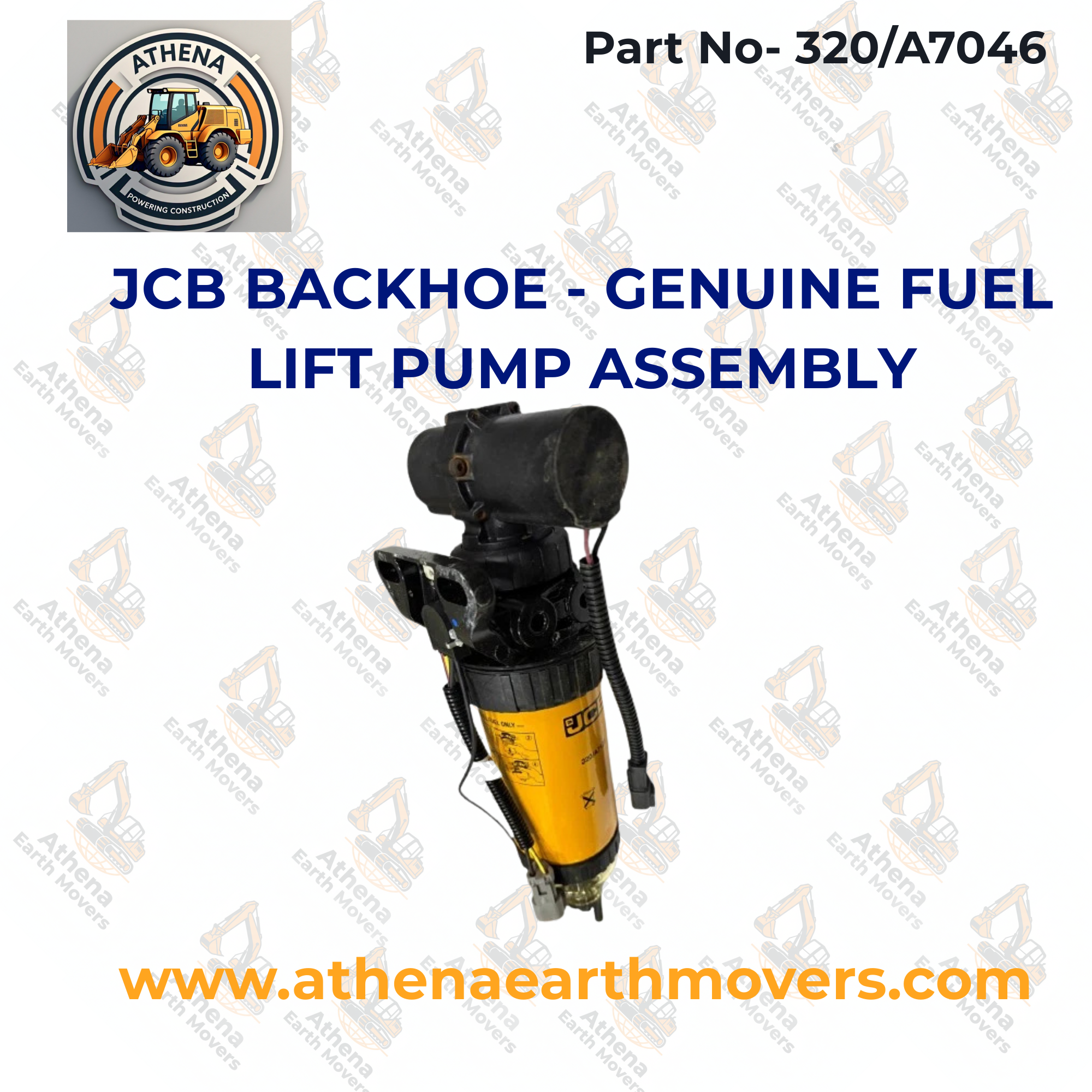 JCB BACKHOE - GENUINE FUEL LIFT PUMP ASSEMBLY - 320/A7046