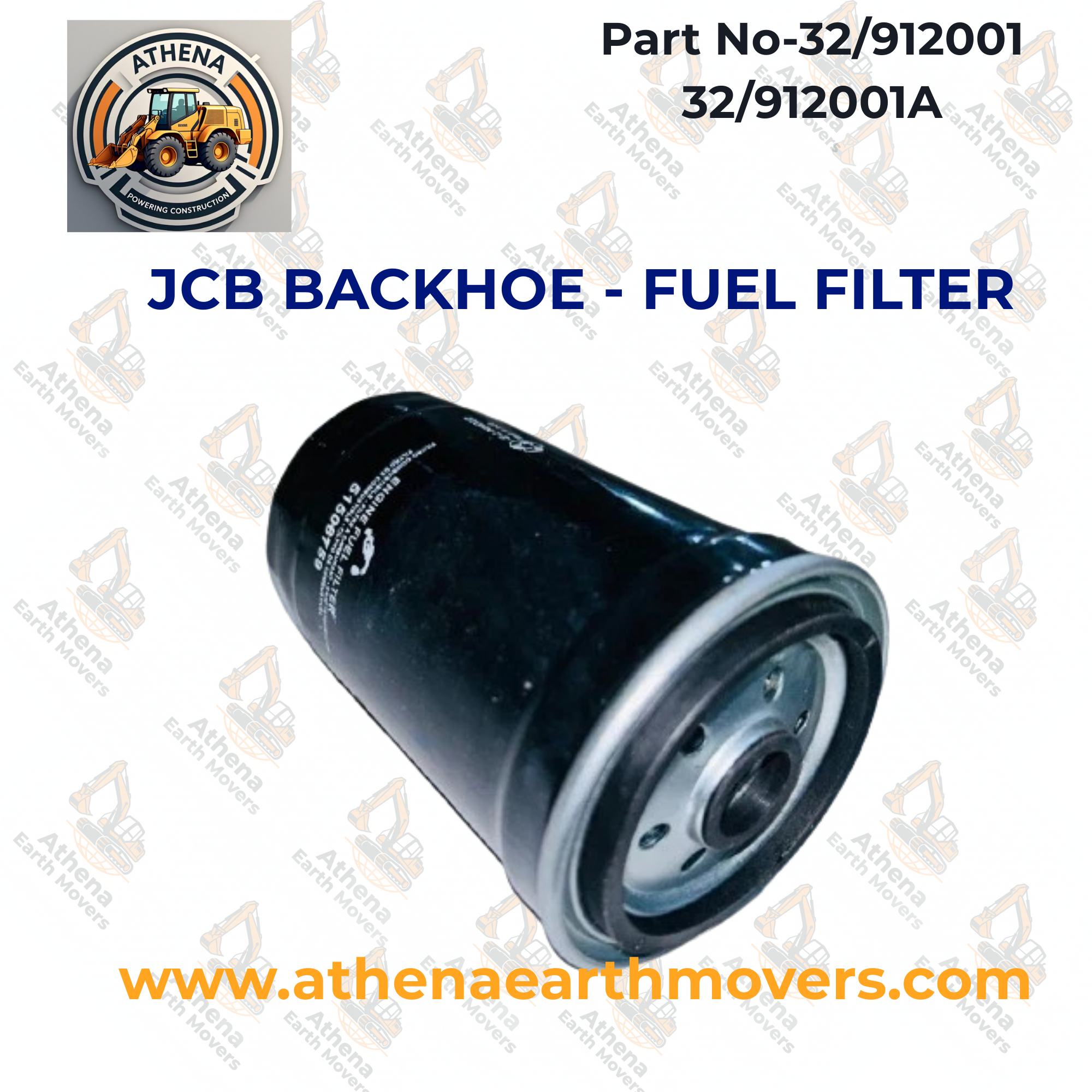 JCB BACKHOE - FUEL FILTER (PART NO. 32/912001 32/912001A)