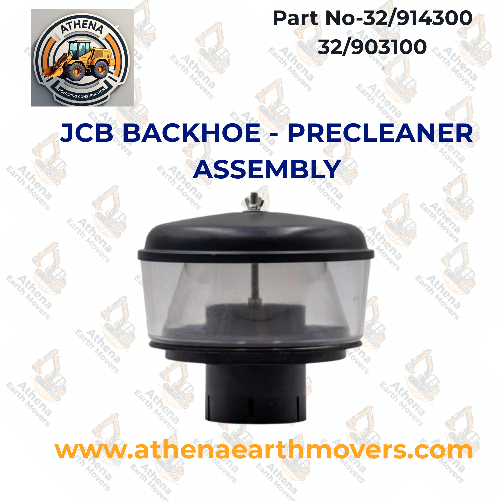 JCB BACKHOE - PRECLEANER ASSEMBLY (PART NO. 32/914300 32/903100)