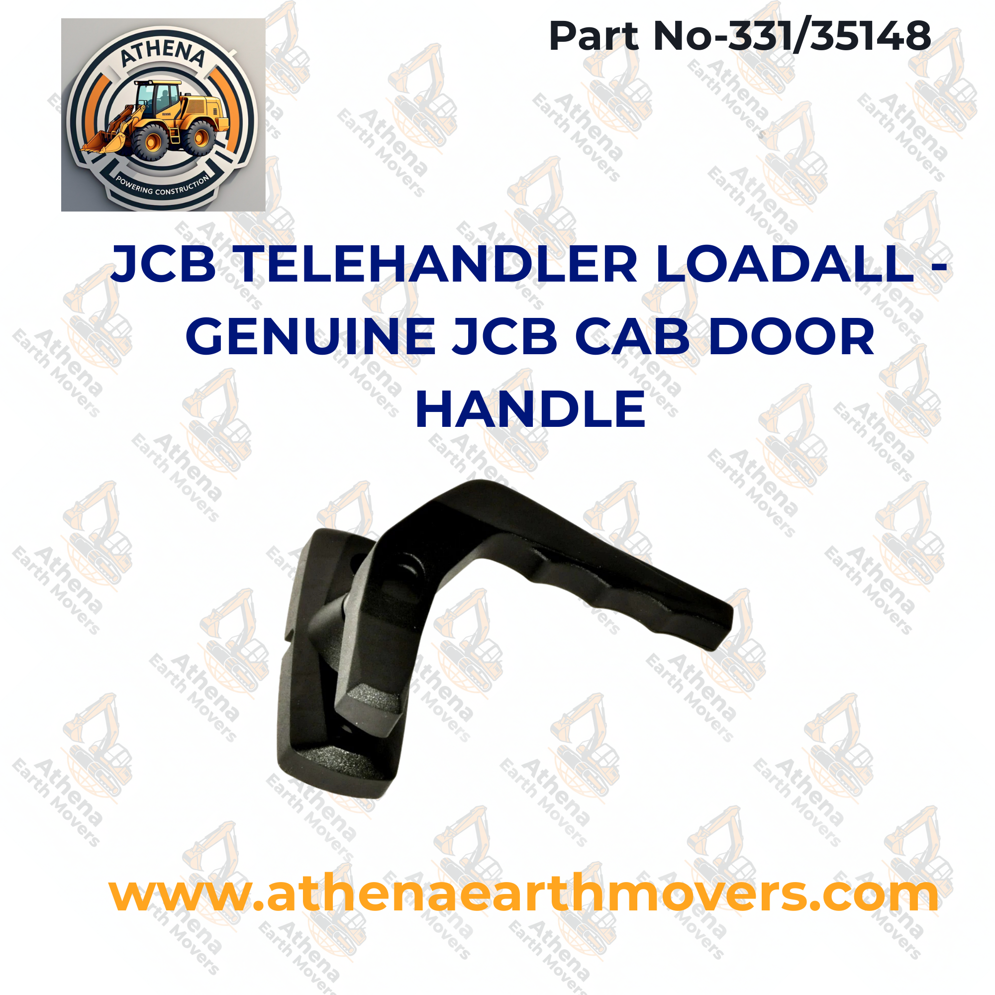 JCB TELEHANDLER LOADALL - GENUINE JCB CAB DOOR HANDLE (PART NO. 331/35148)