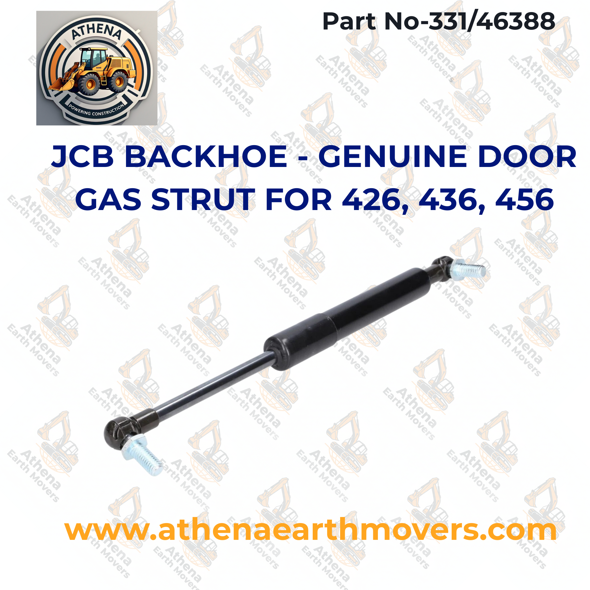JCB BACKHOE - GENUINE DOOR GAS STRUT FOR 426, 436, 456 (PART NUMBER: 331/46388)