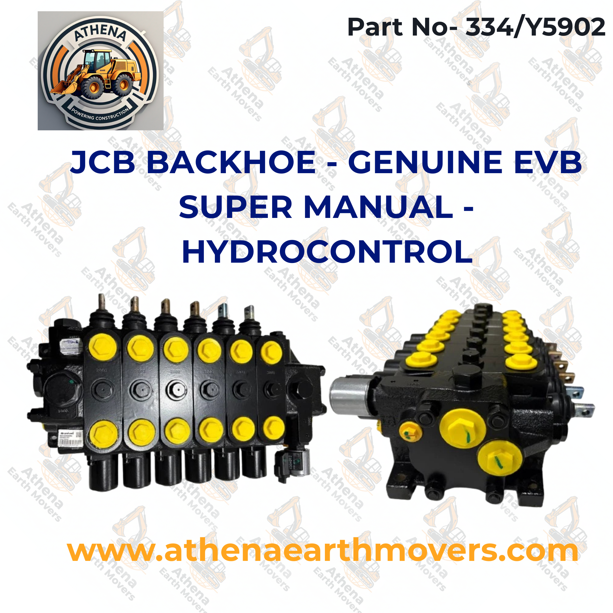 JCB BACKHOE - GENUINE EVB SUPER MANUAL -HYDROCONTROL, (PART NUMBER: 334/Y5902)