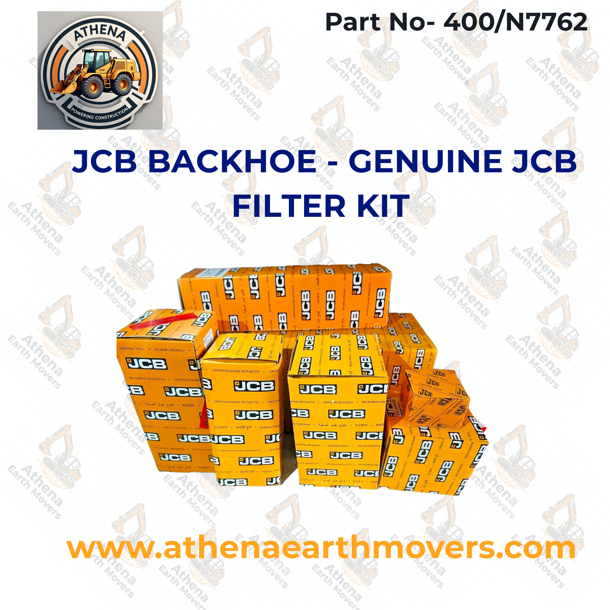 JCB BACKHOE - GENUINE JCB FILTER KIT (PART NO. 400/N7762)