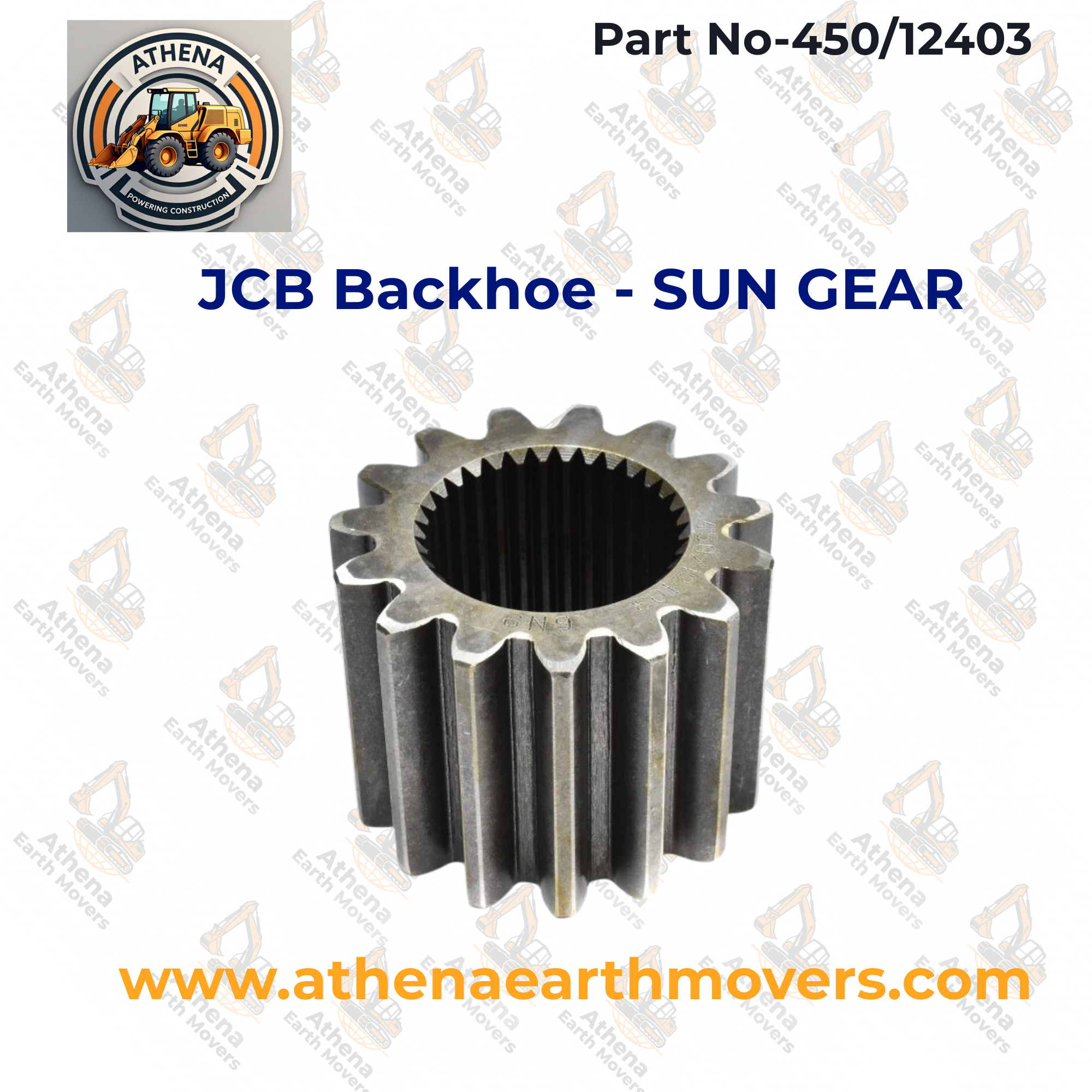 JCB Backhoe - SUN GEAR (PART NO. 450/12403)
