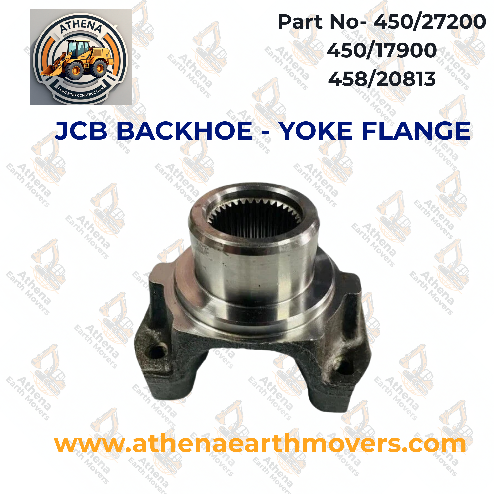 JCB BACKHOE - YOKE FLANGE (PART NO. 450/27200 450/17900 458/20813)