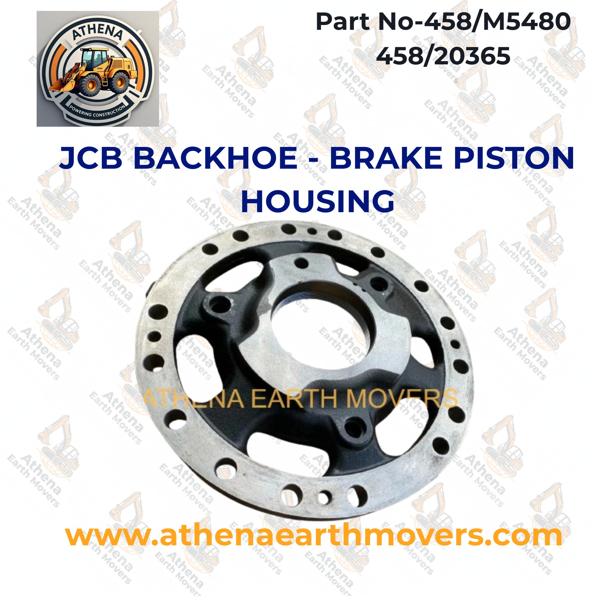 JCB BACKHOE - BRAKE PISTON HOUSING (PART NO. 458/M5480 458/20365)