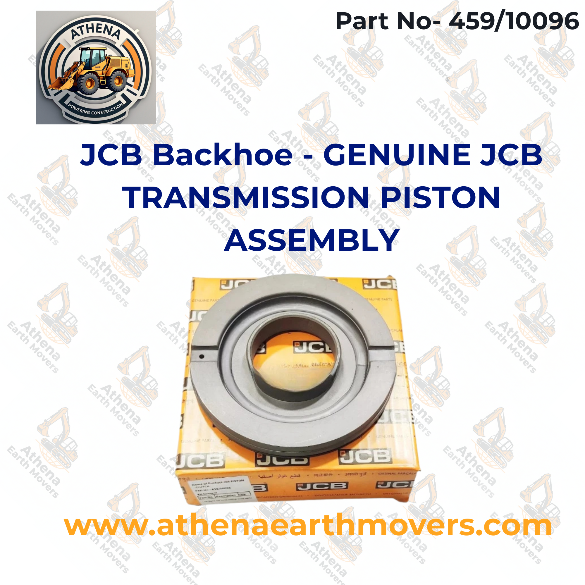 JCB Backhoe - GENUINE JCB TRANSMISSION PISTON ASSEMBLY (PART NO. 459/10096)