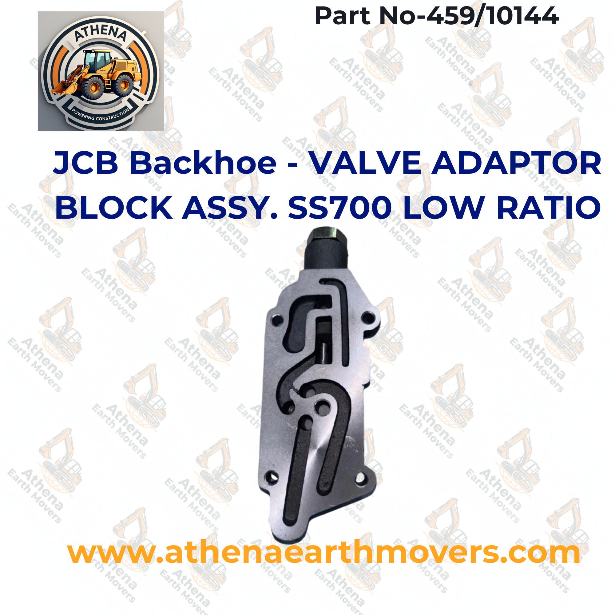 JCB Backhoe - VALVE ADAPTOR BLOCK ASSY. SS700 LOW RATIO (459/10144)
