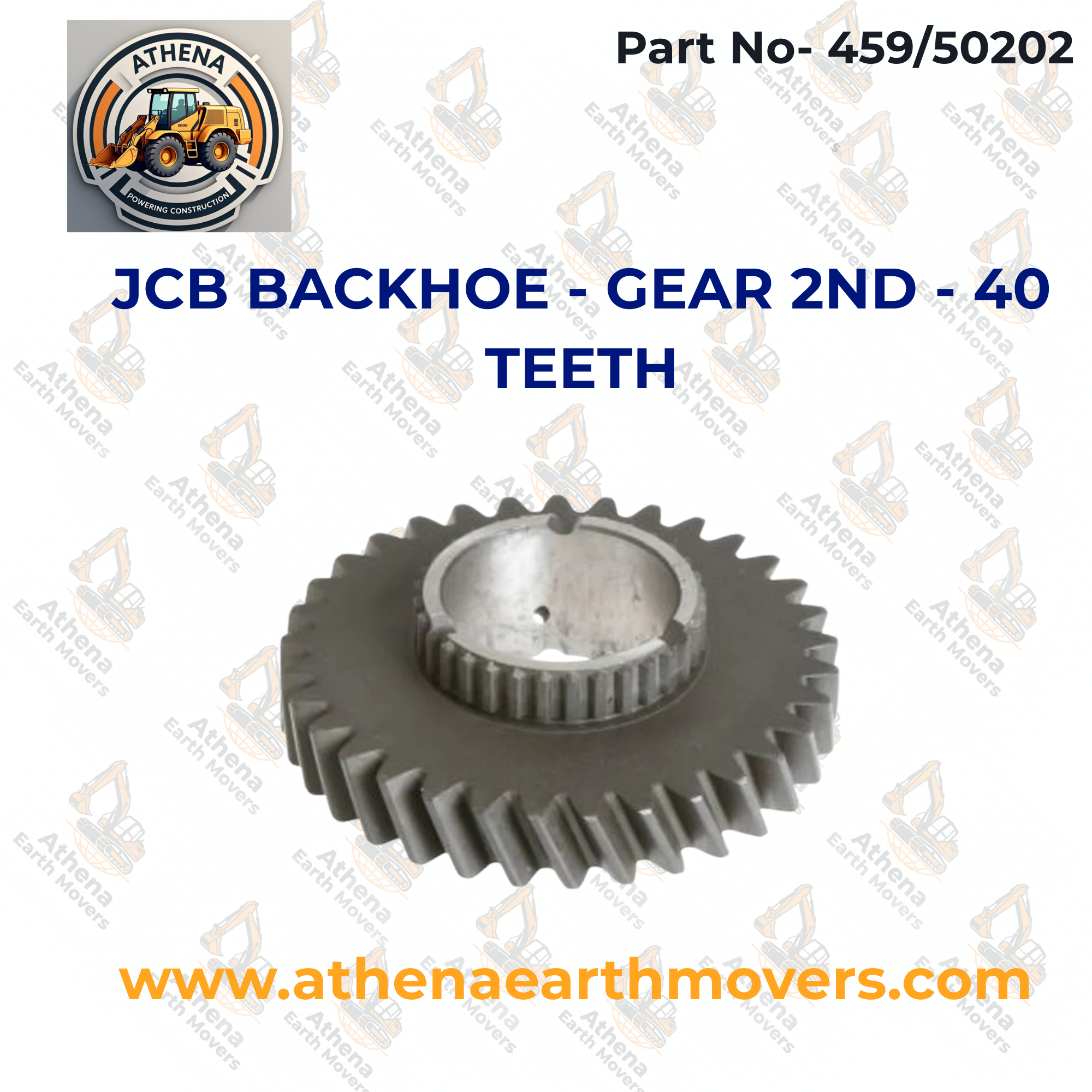 JCB BACKHOE - GEAR 2ND - 40 TEETH (PART NO. 459/50202)