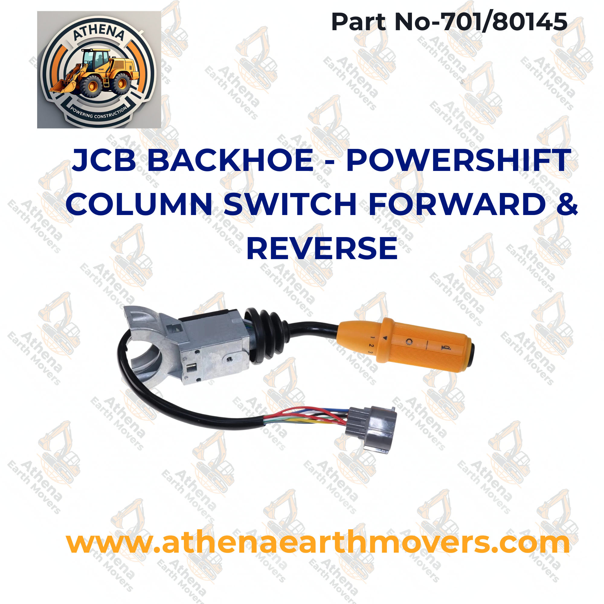 JCB BACKHOE - POWERSHIFT COLUMN SWITCH FORWARD & REVERSE (PART NO. 701/80145)