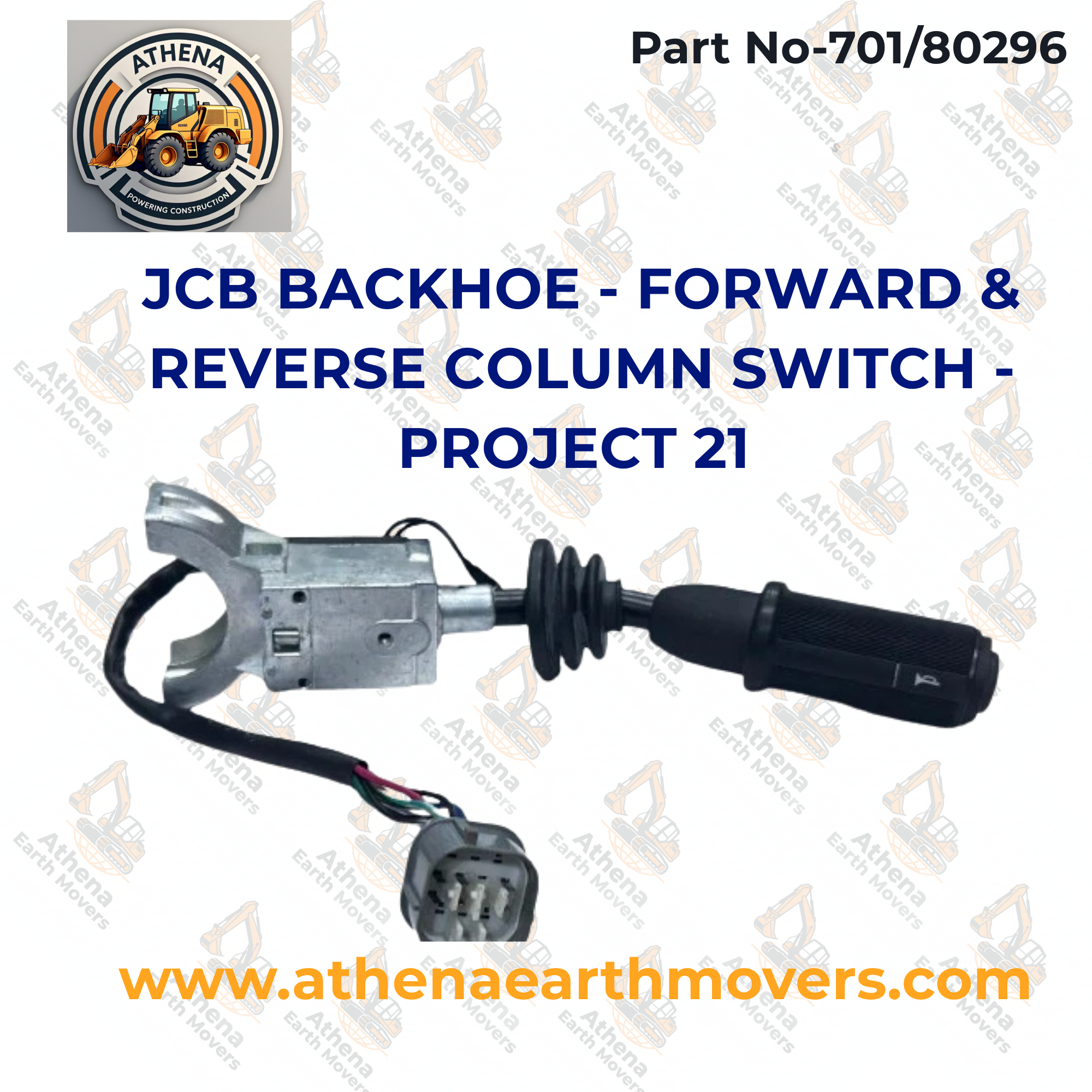 JCB BACKHOE - FORWARD & REVERSE COLUMN SWITCH - PROJECT 21 (PART NO. 701/80296)