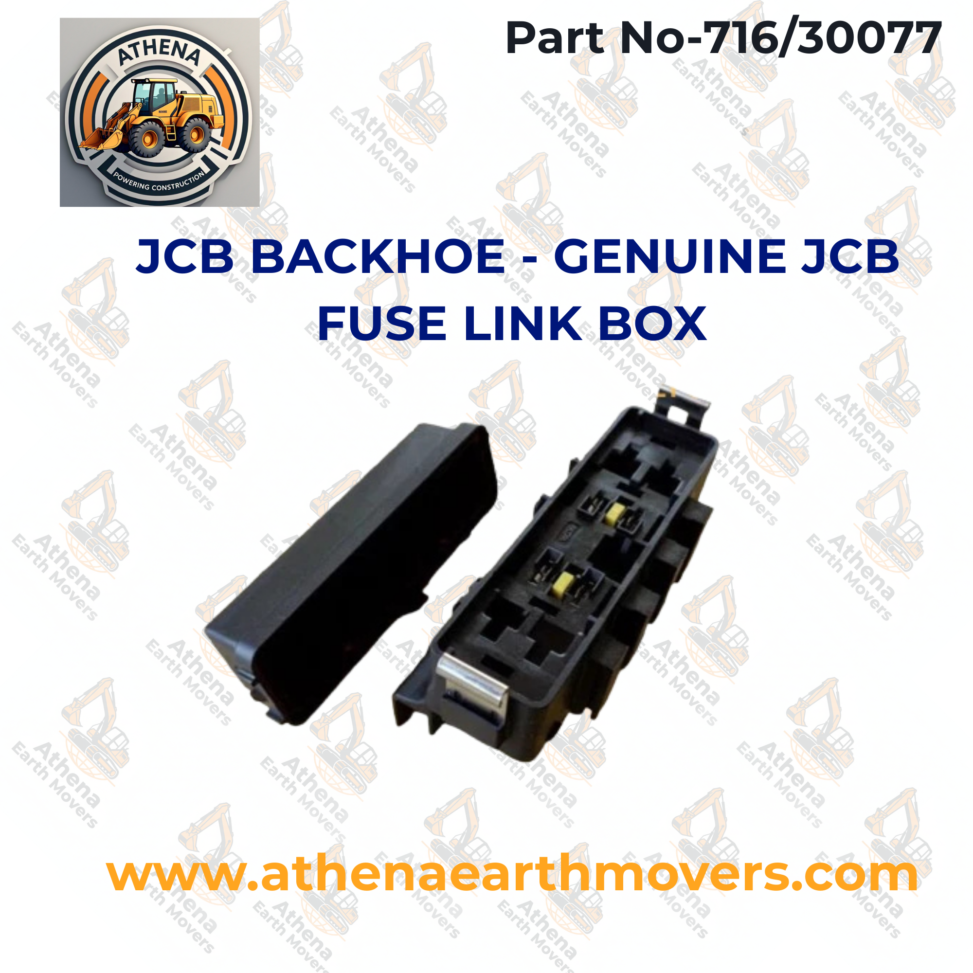 JCB BACKHOE - GENUINE JCB FUSE LINK BOX (PART NO. 716/30077)