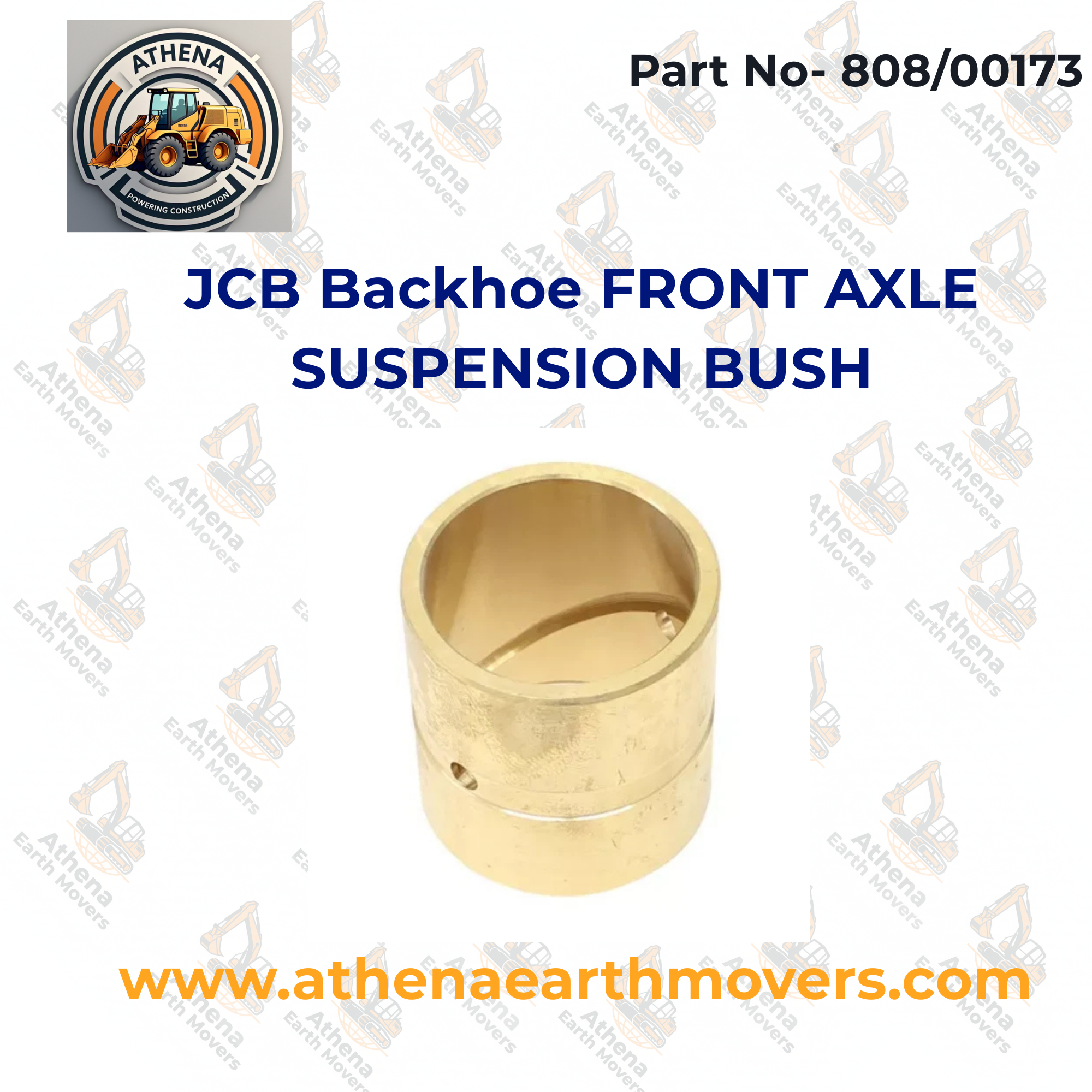 JCB Backhoe FRONT AXLE SUSPENSION BUSH (PART NO. 808/00173)