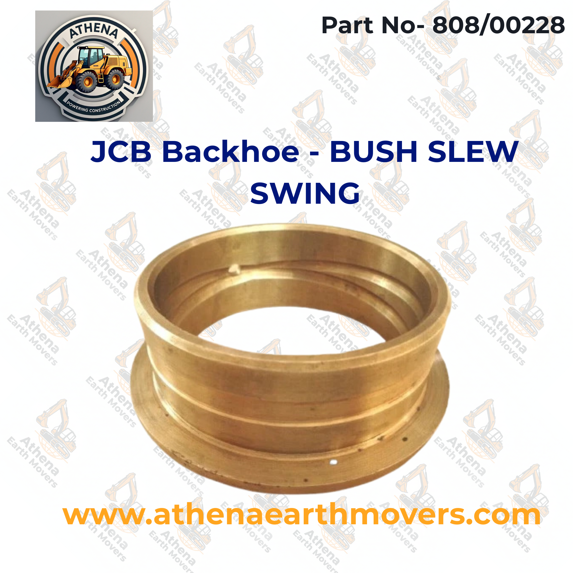 JCB Backhoe - BUSH SLEW SWING, (PART NO. 808/00228)