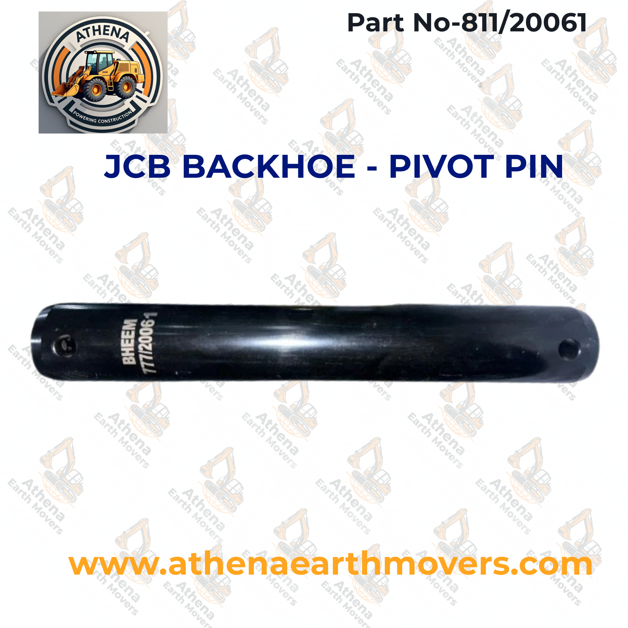 JCB BACKHOE - PIVOT PIN (PART NO. 811/20061)