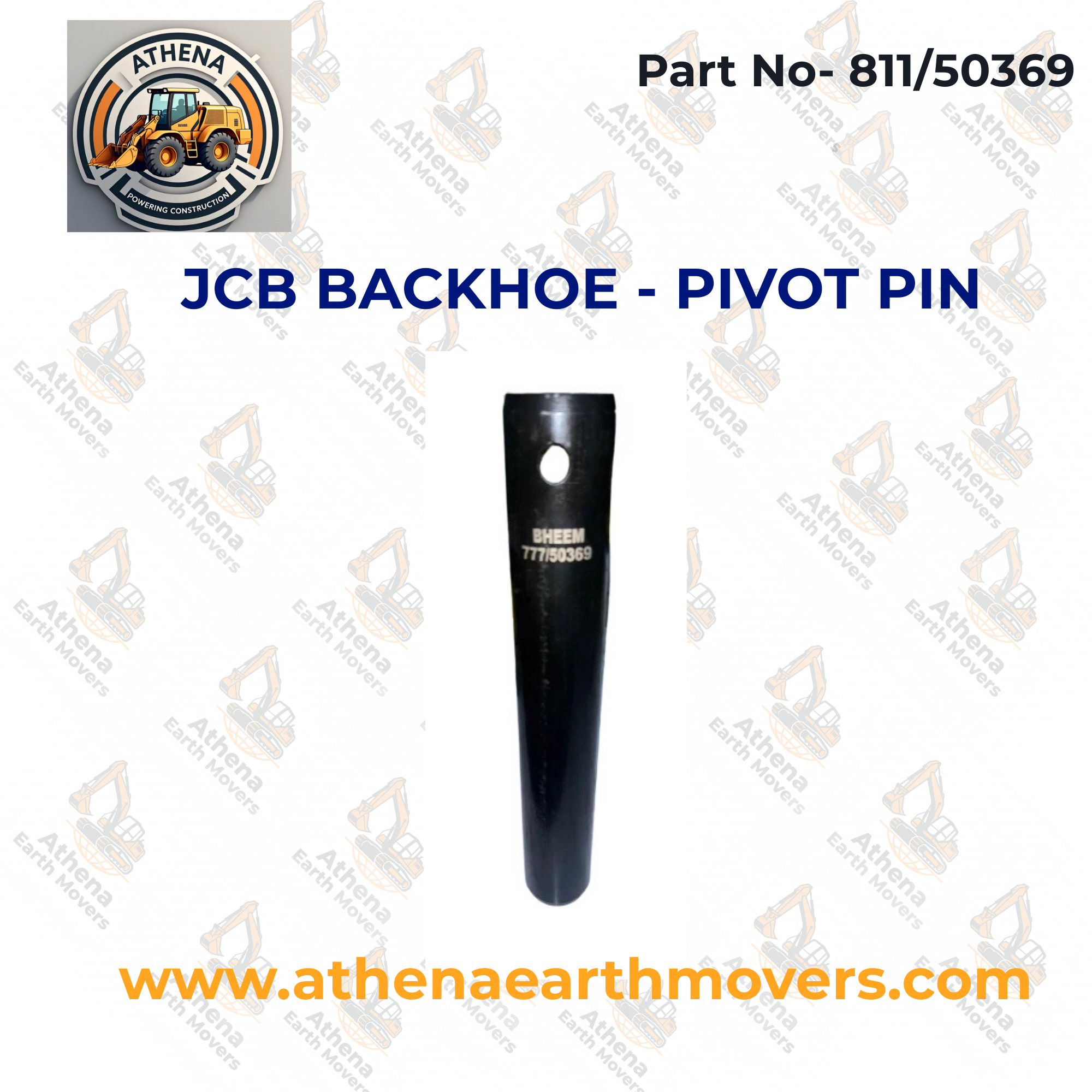 JCB BACKHOE - PIVOT PIN (PART NO. 811/50369)