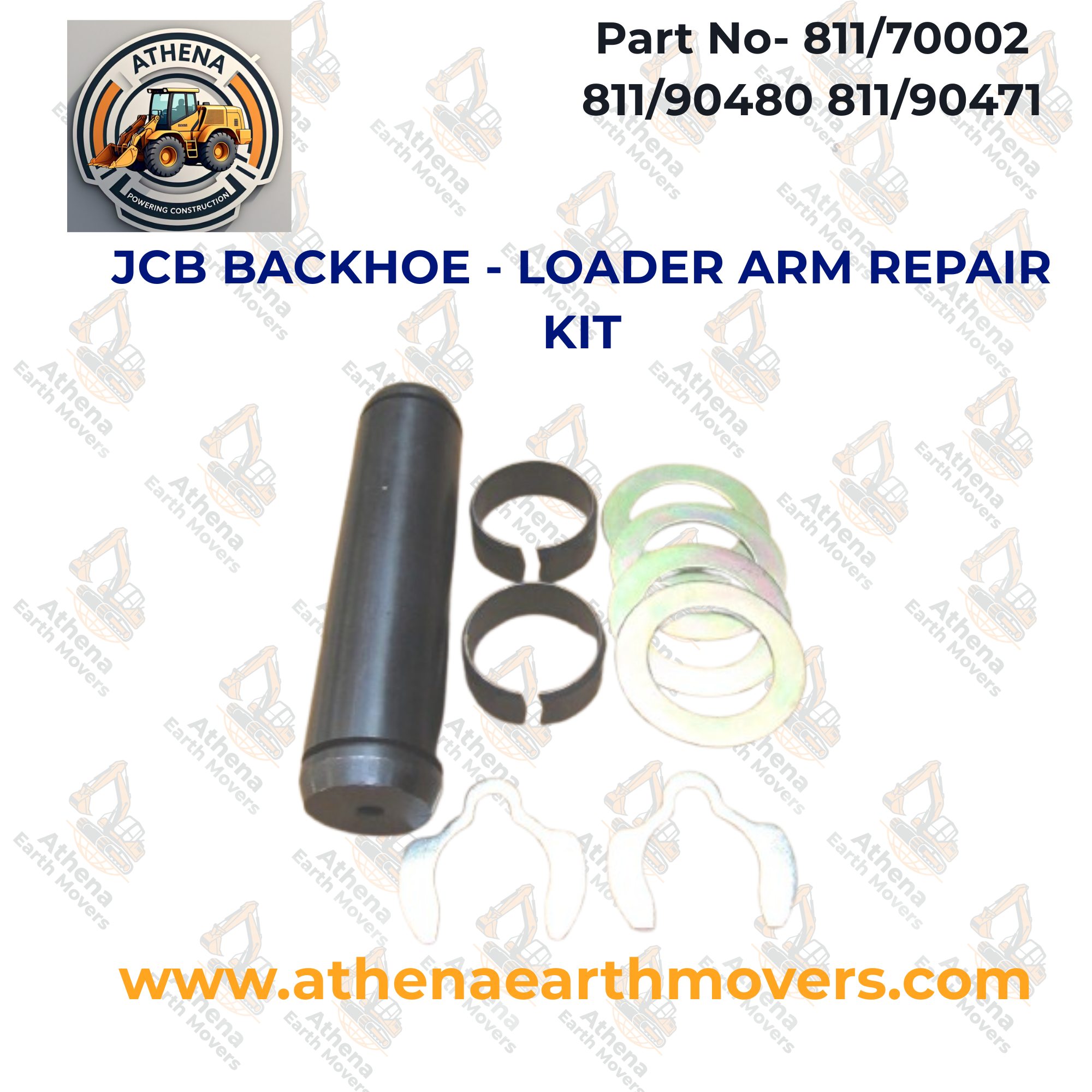 JCB BACKHOE - LOADER ARM REPAIR KIT (INC. PART # 811/70002 811/90480 811/90471)