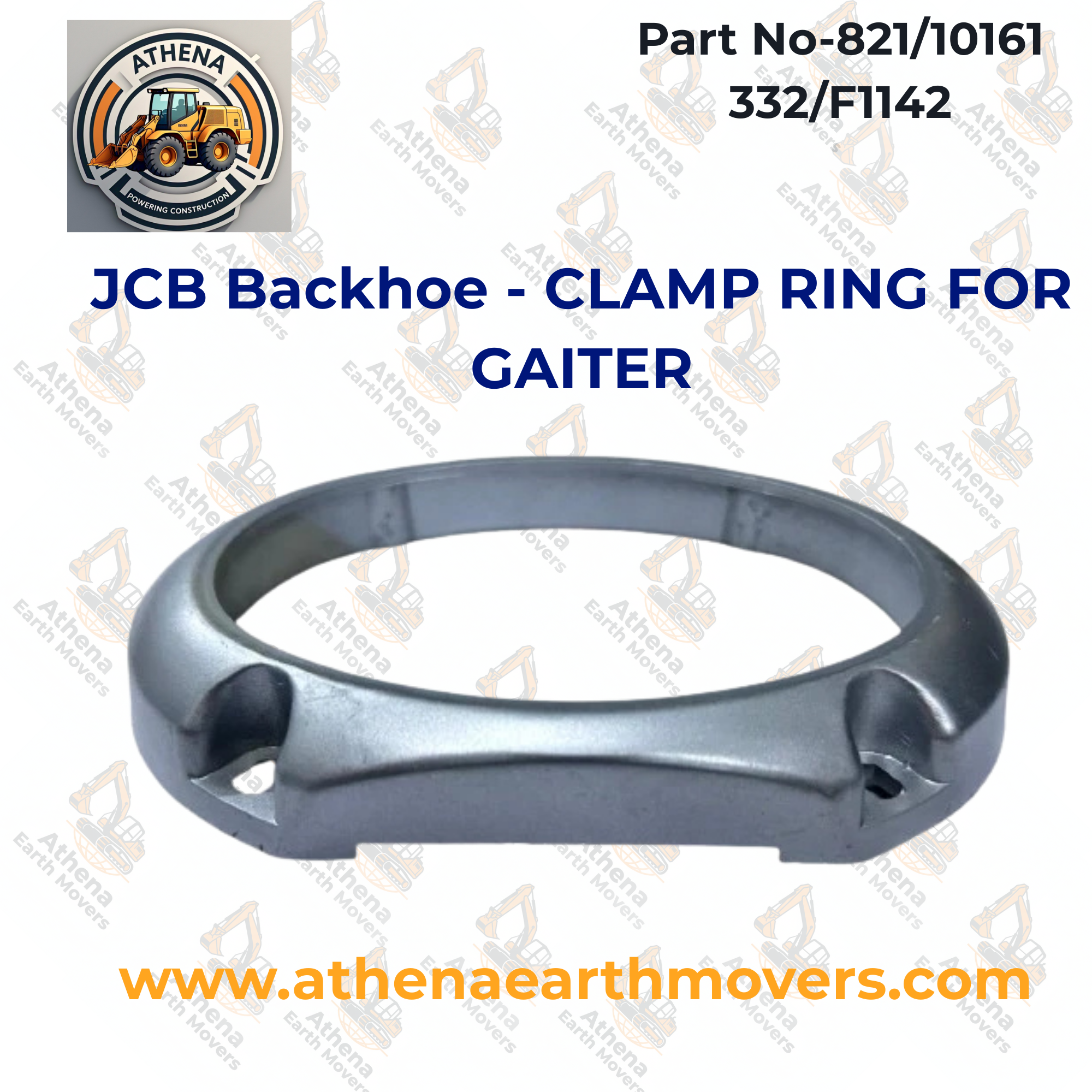 JCB Backhoe - CLAMP RING FOR GAITER (PART NO. 821/10161 332/F1142)