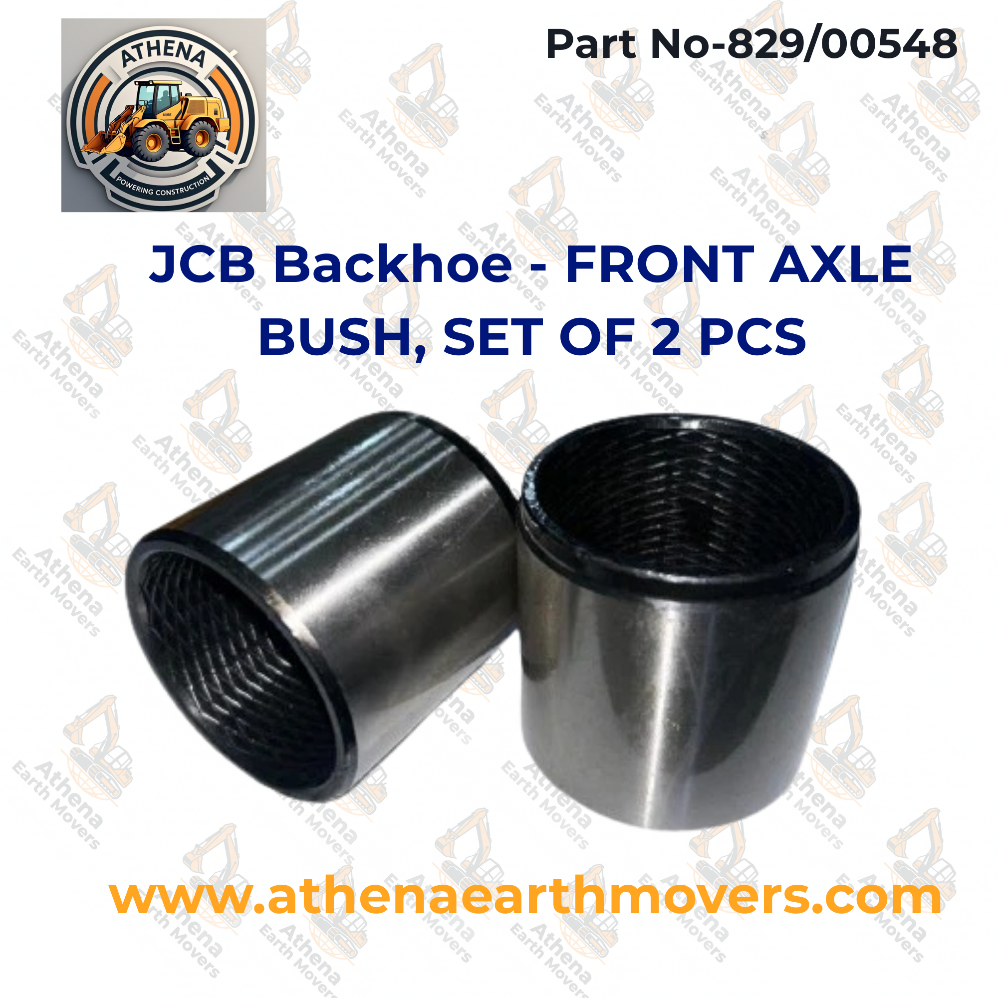 JCB Backhoe - FRONT AXLE BUSH, SET OF 2 PCS. (PART NO. 829/00548)