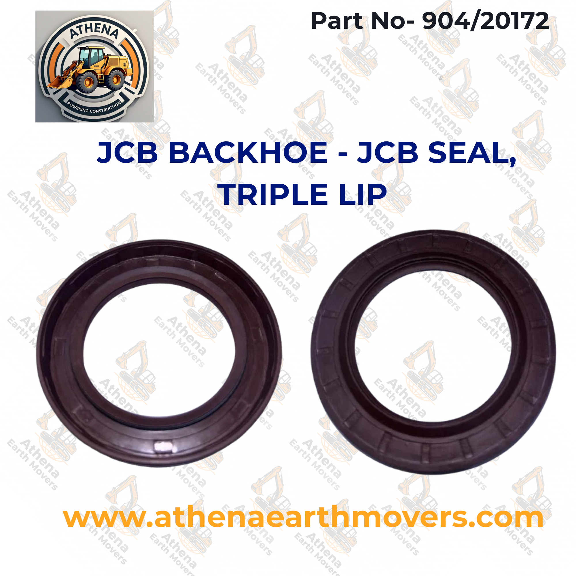 JCB BACKHOE - JCB SEAL, TRIPLE LIP (PART NO. 904/20172)
