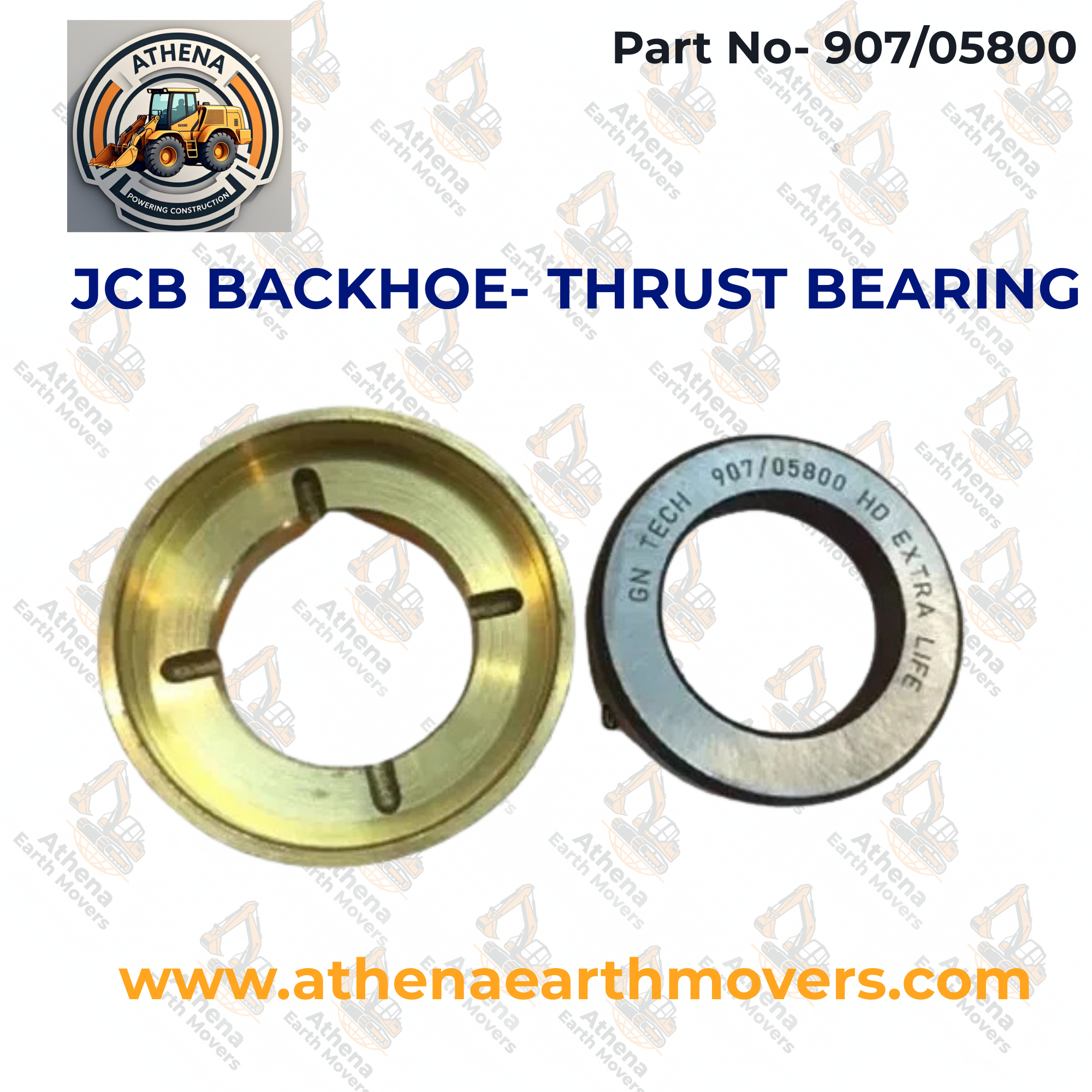 JCB BACKHOE- THRUST BEARING (PART NO. 907/05800)