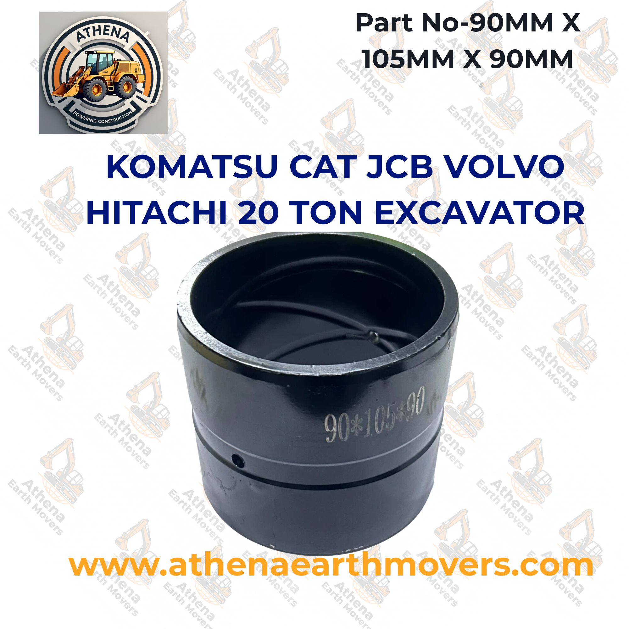 KOMATSU CAT JCB VOLVO HITACHI 20 TON EXCAVATOR 90MM X 105MM X 90MM (1 PC. BUSH)