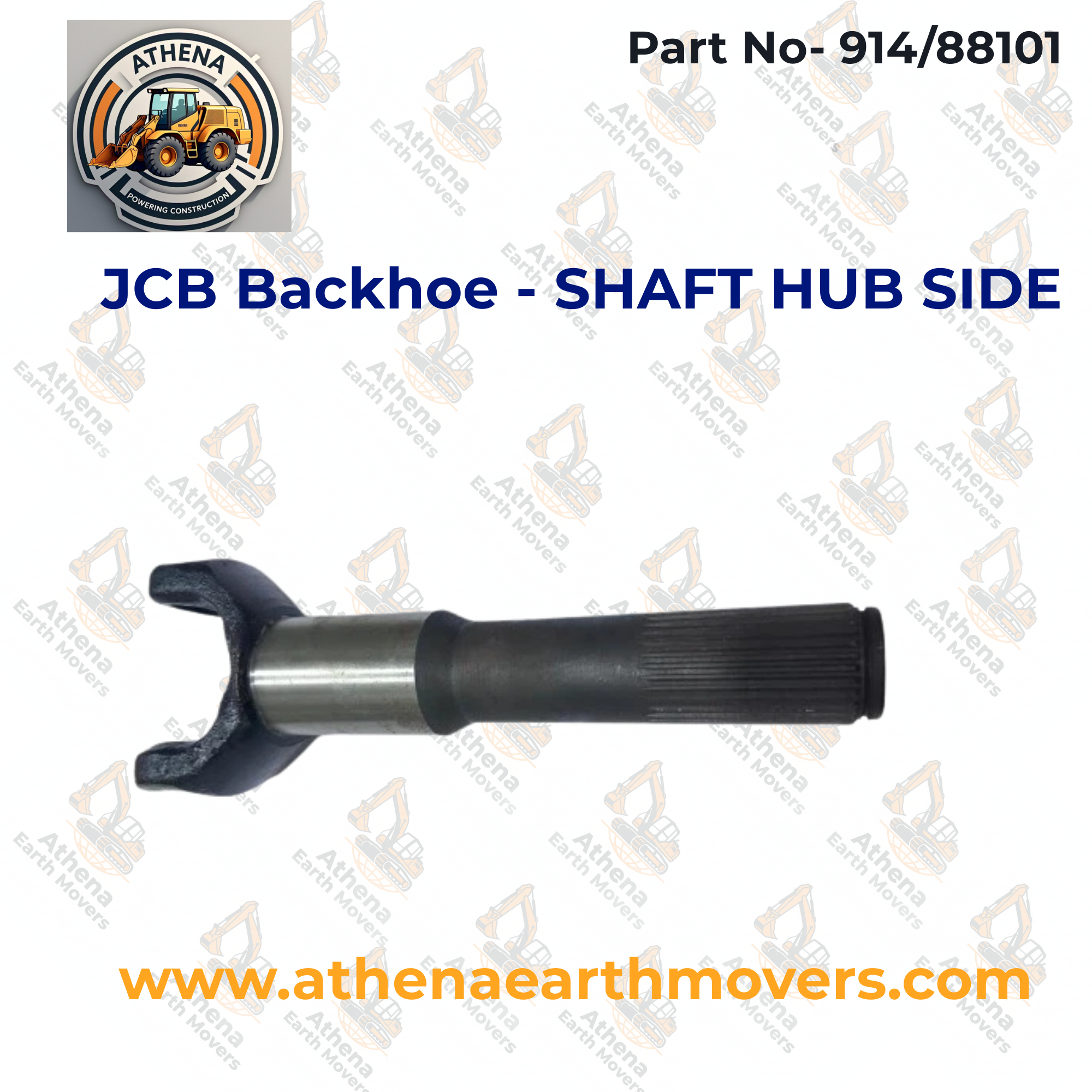 JCB Backhoe - SHAFT HUB SIDE (PART NO. 914/88101)
